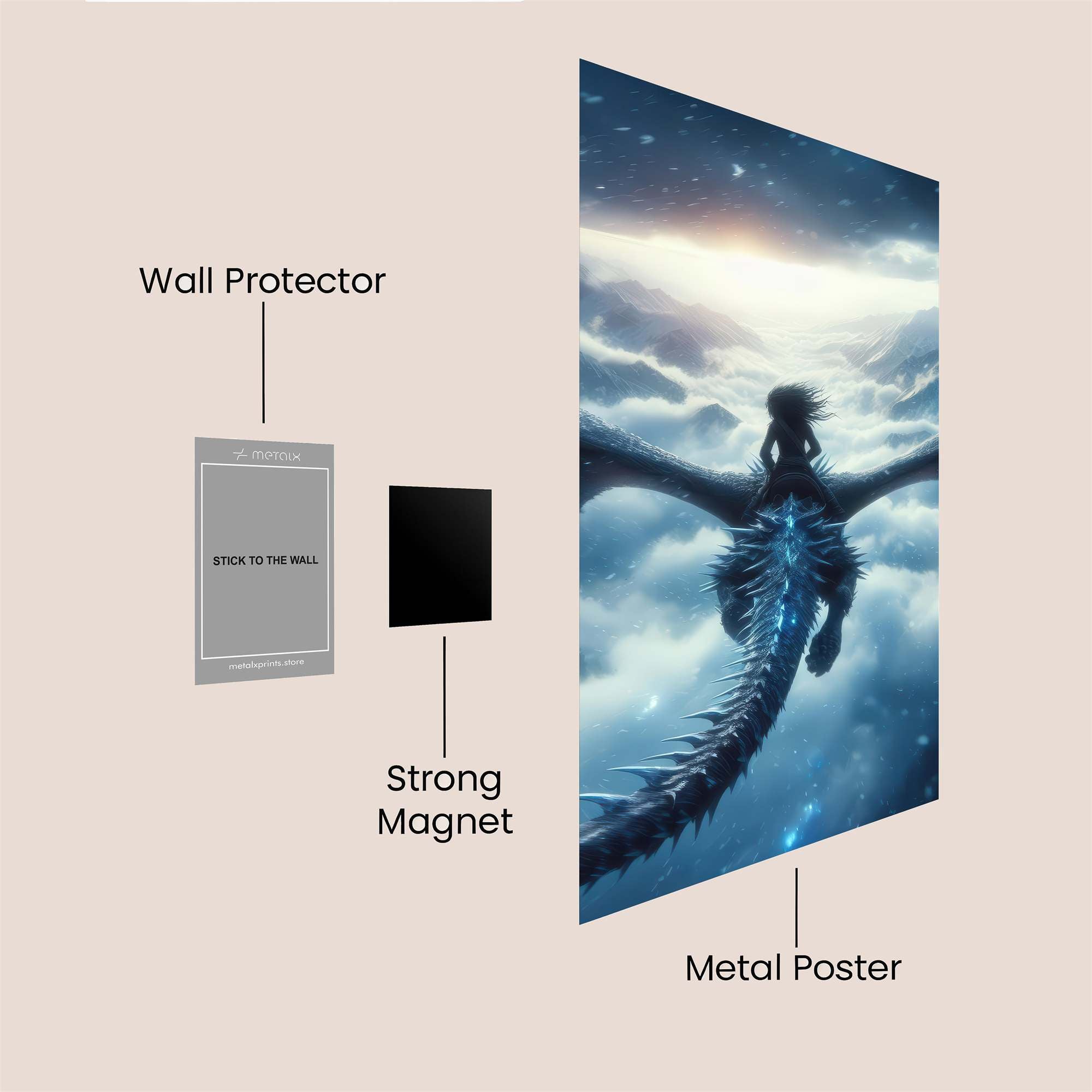Daenerys Ascends Safe Wall Magnetic / M