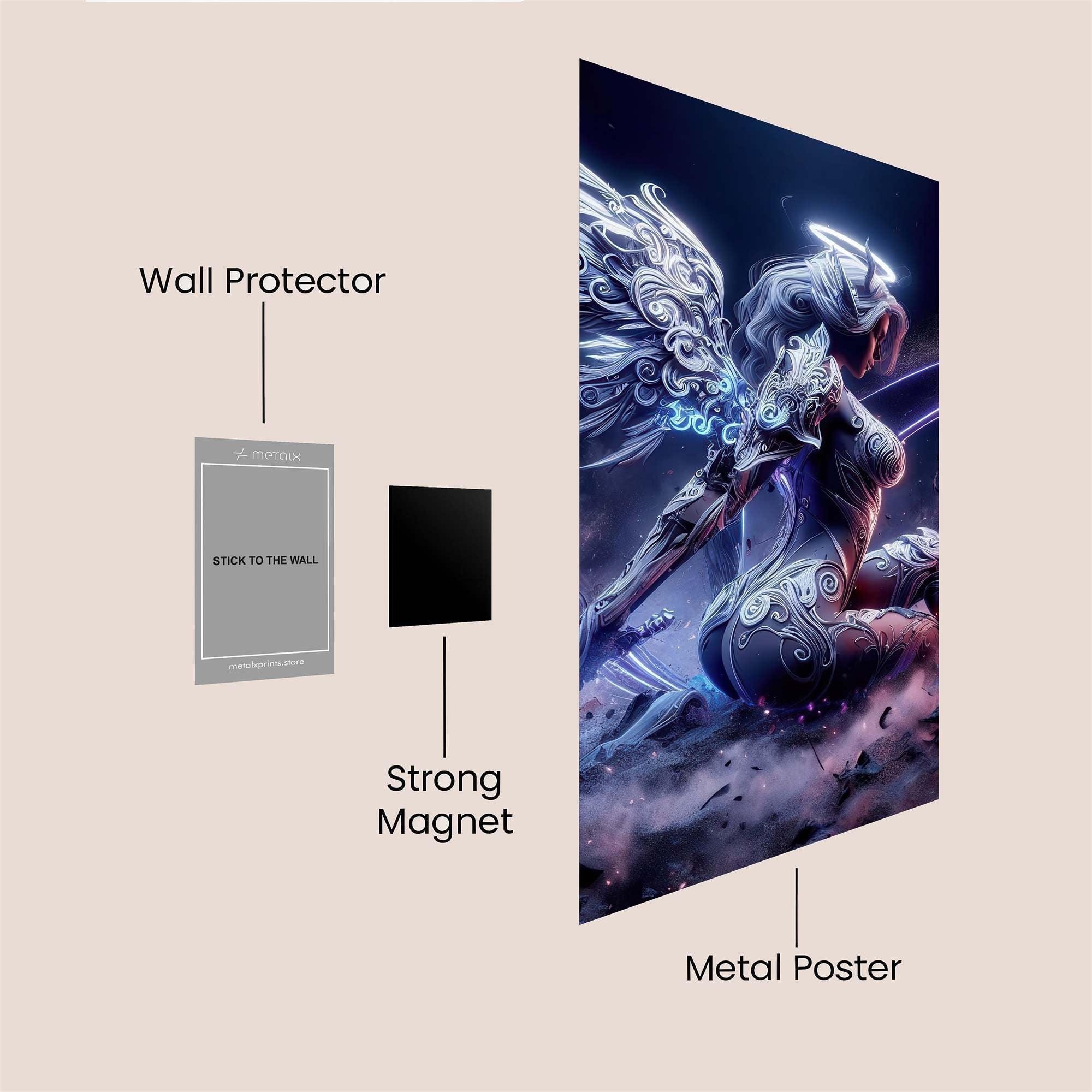 Angel Resurgence Safe Wall Magnetic / M