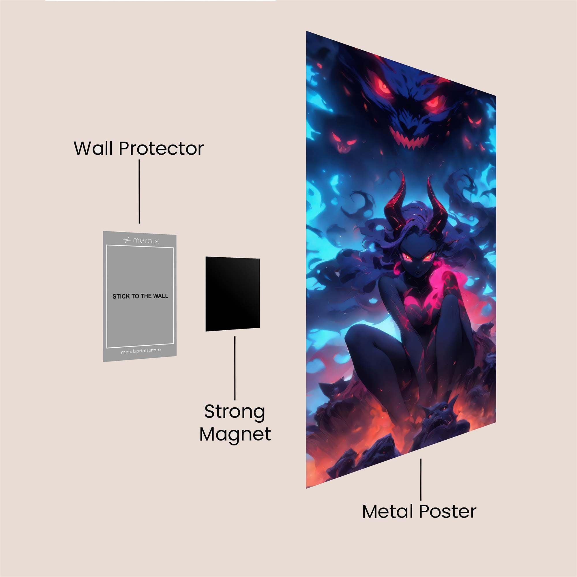Demon Enigma Safe Wall Magnetic / M