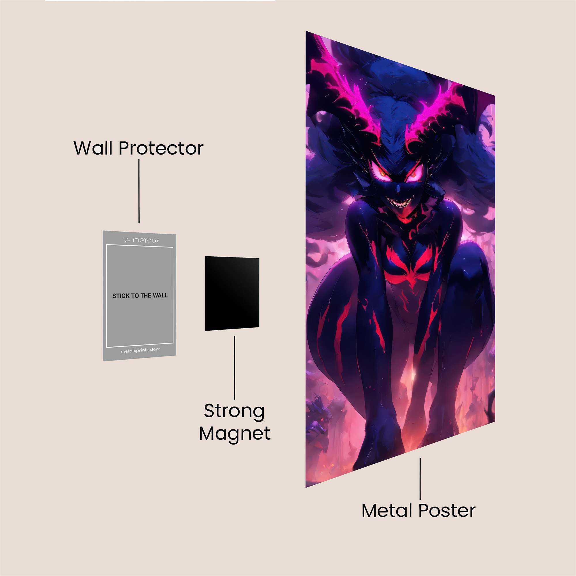 Demon Enigma Safe Wall Magnetic / M