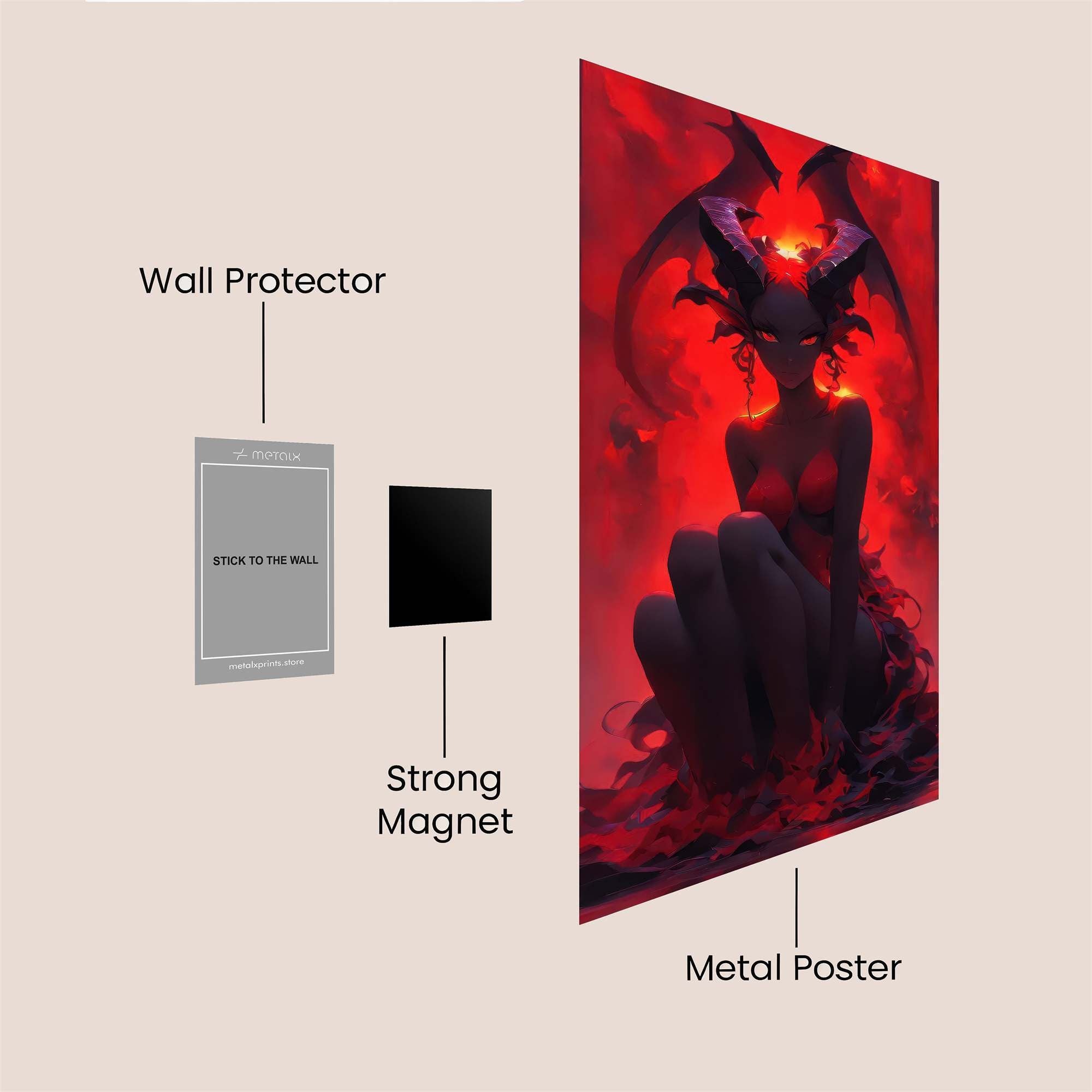 Demon Enigma Safe Wall Magnetic / M