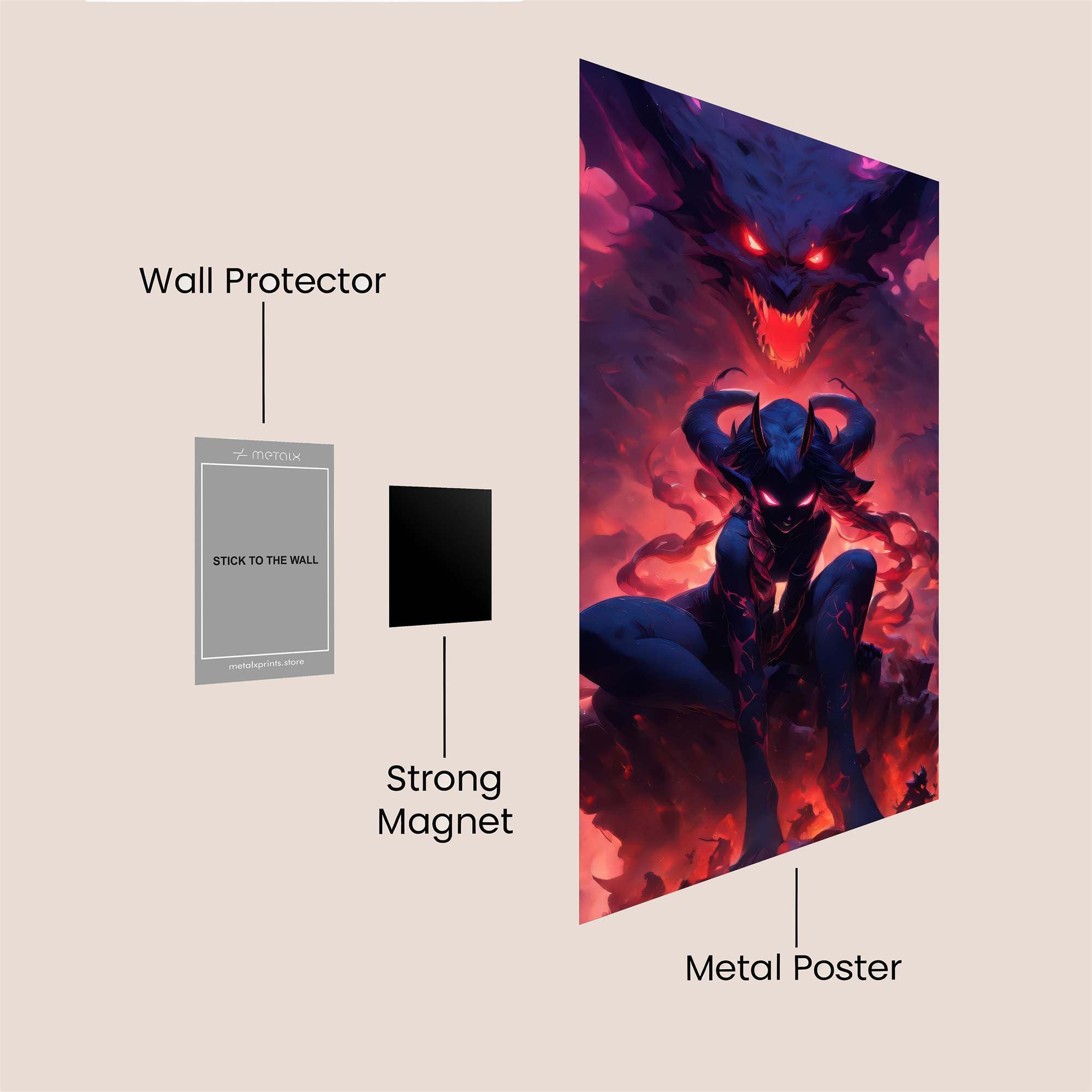 Demon Ascend Safe Wall Magnetic / M