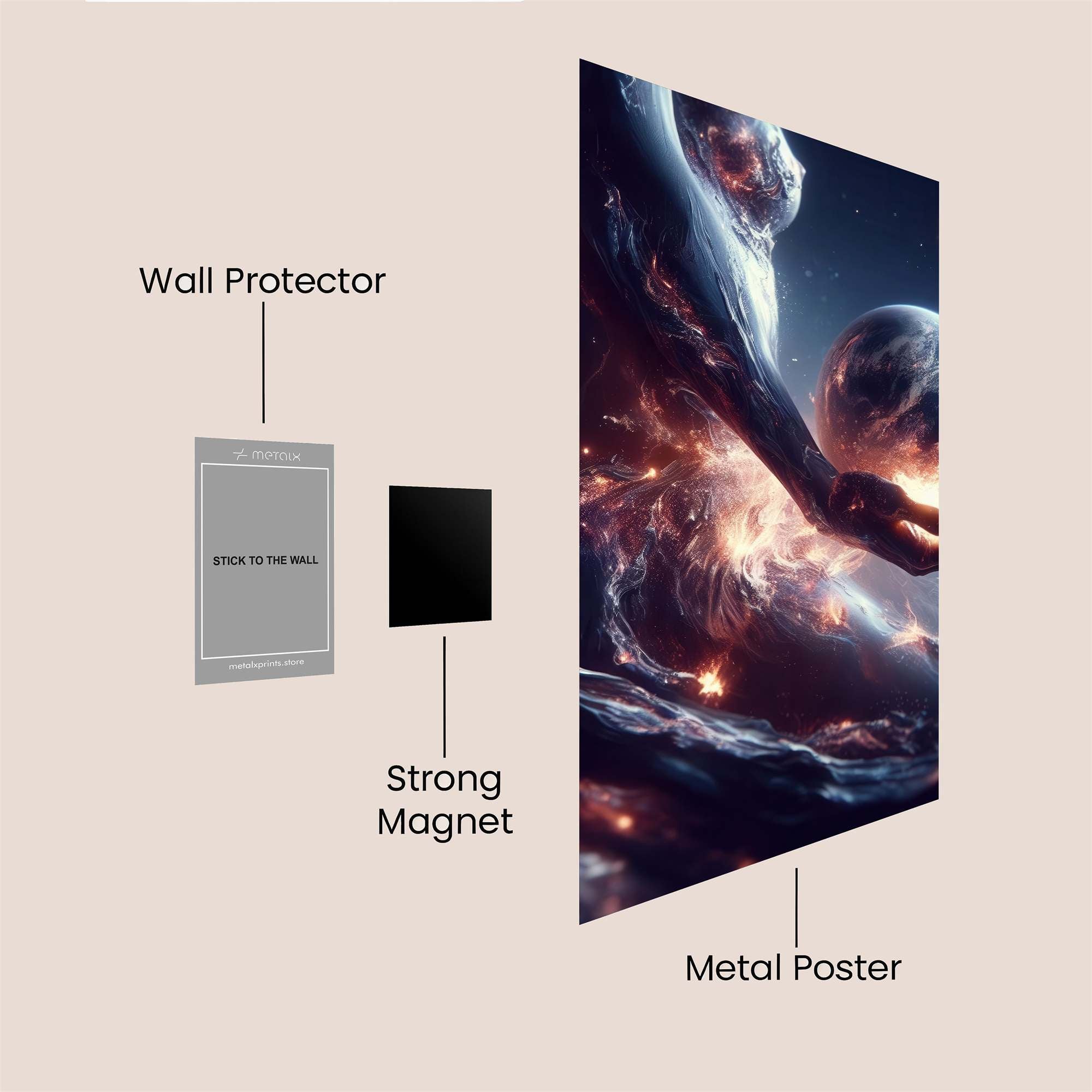 Cosmic Embrace Safe Wall Magnetic / M