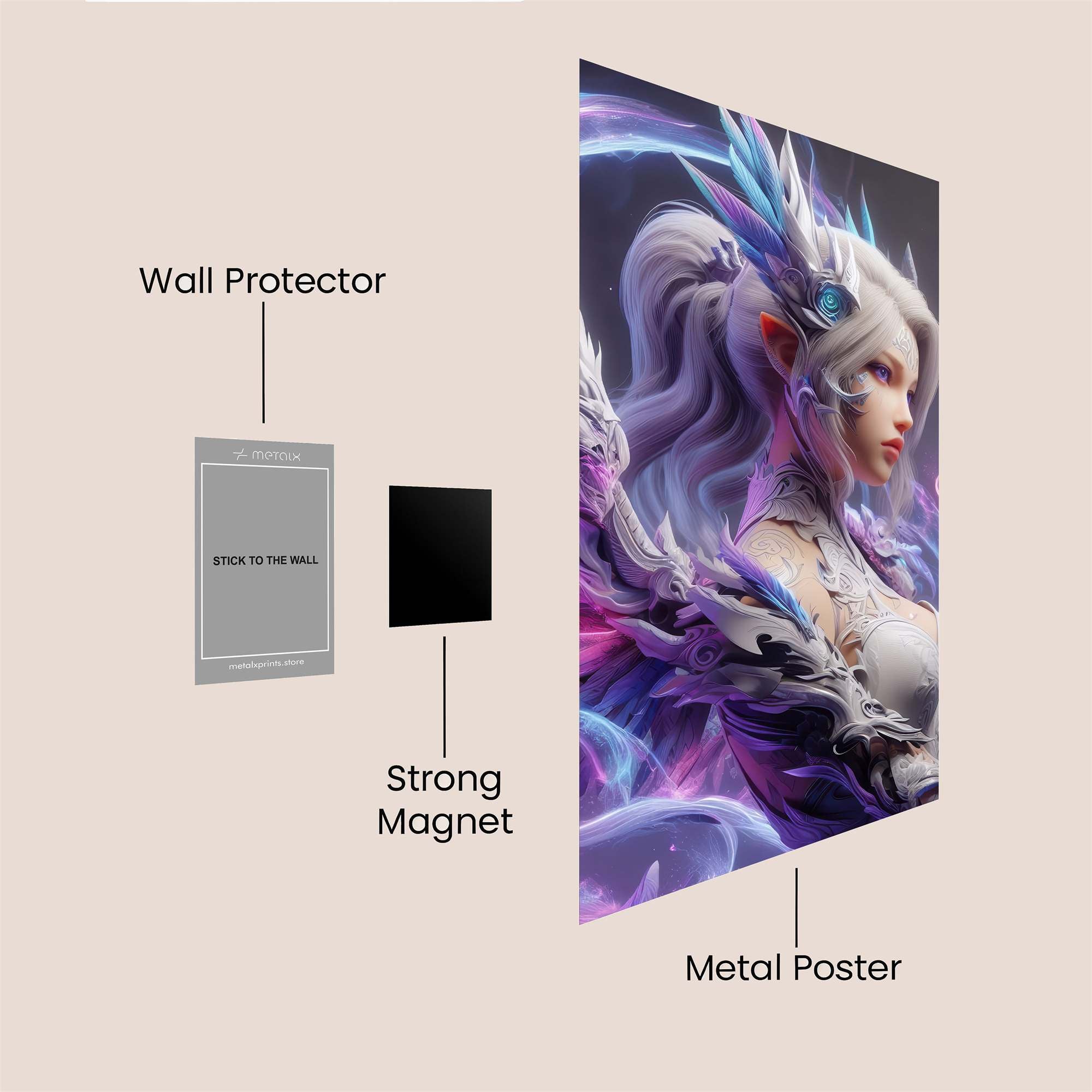 Elven Enchantment Safe Wall Magnetic / M