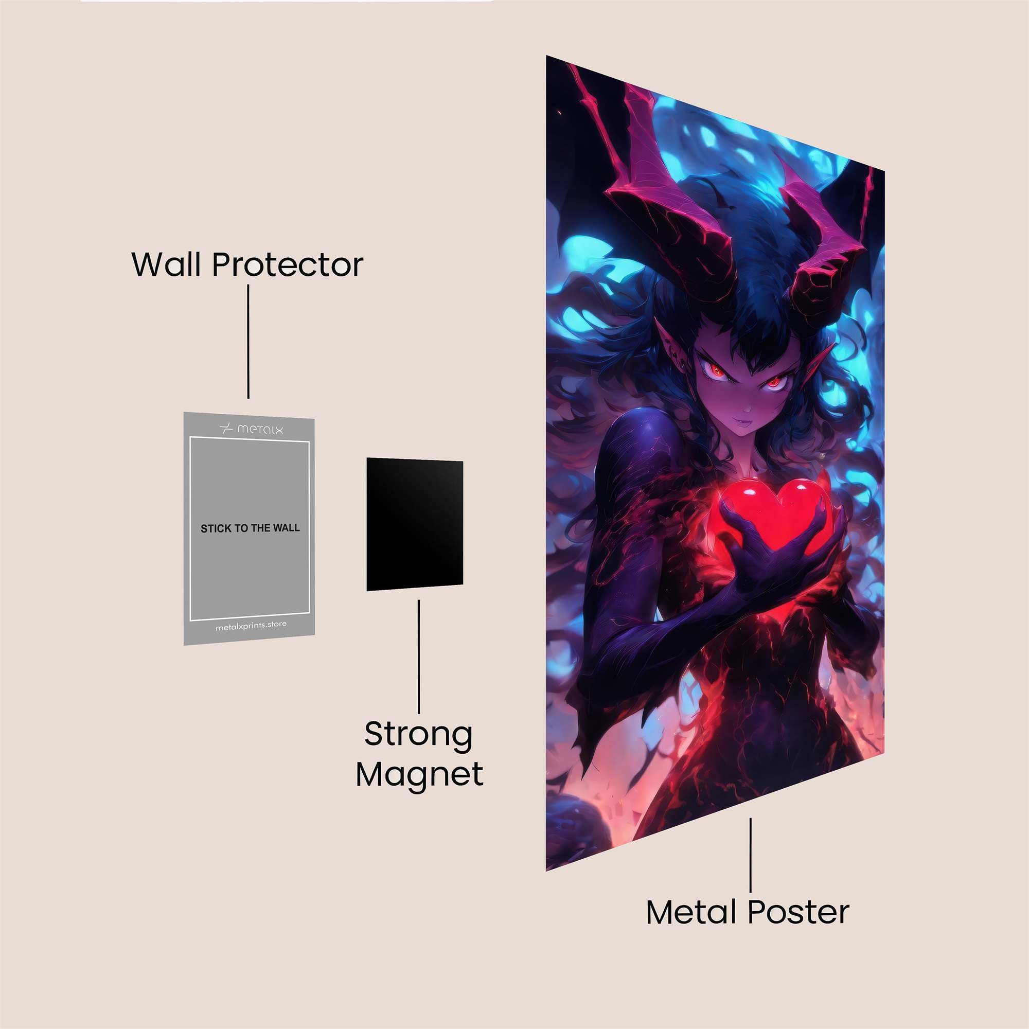 Demon Love Safe Wall Magnetic / M