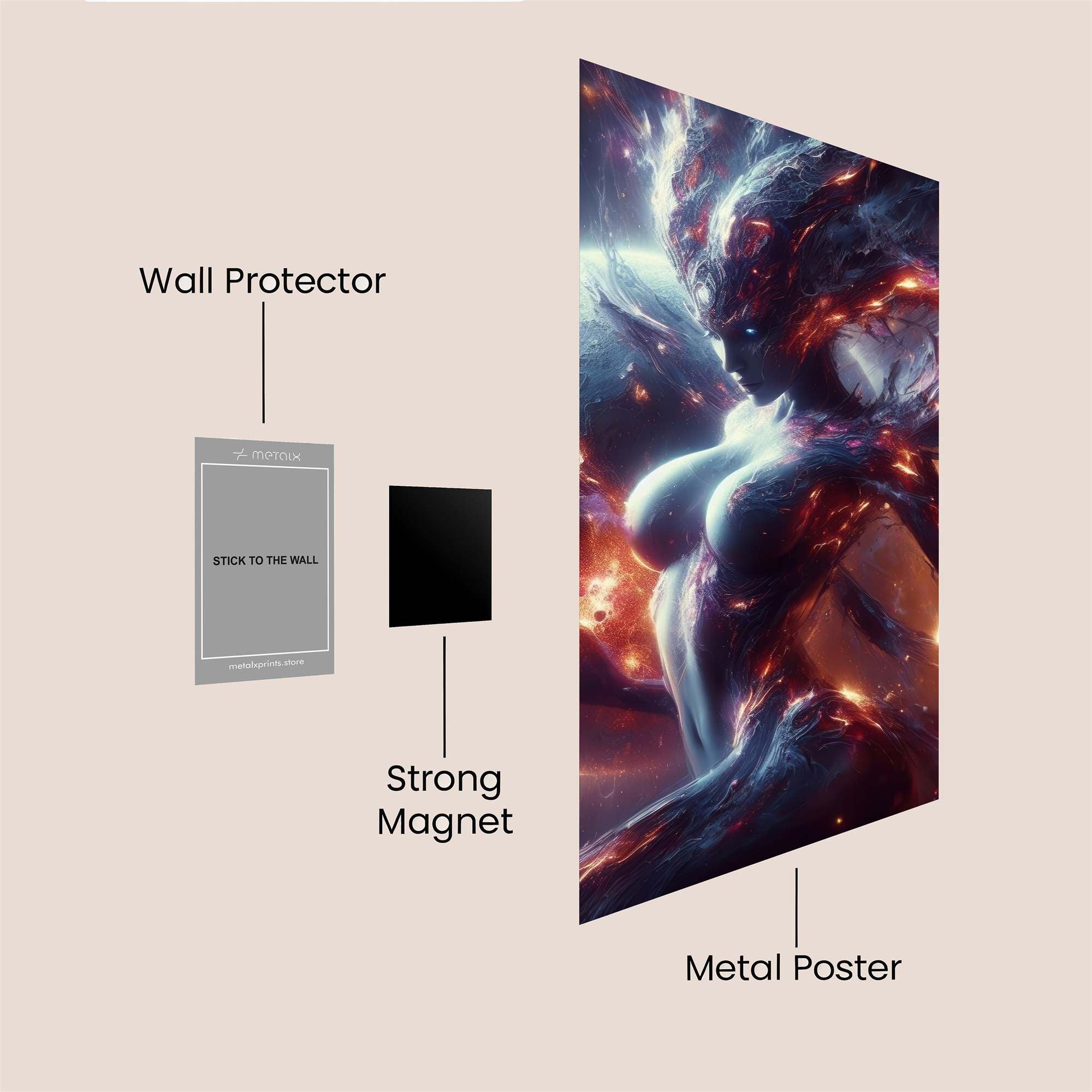Cosmic Fury Safe Wall Magnetic / M
