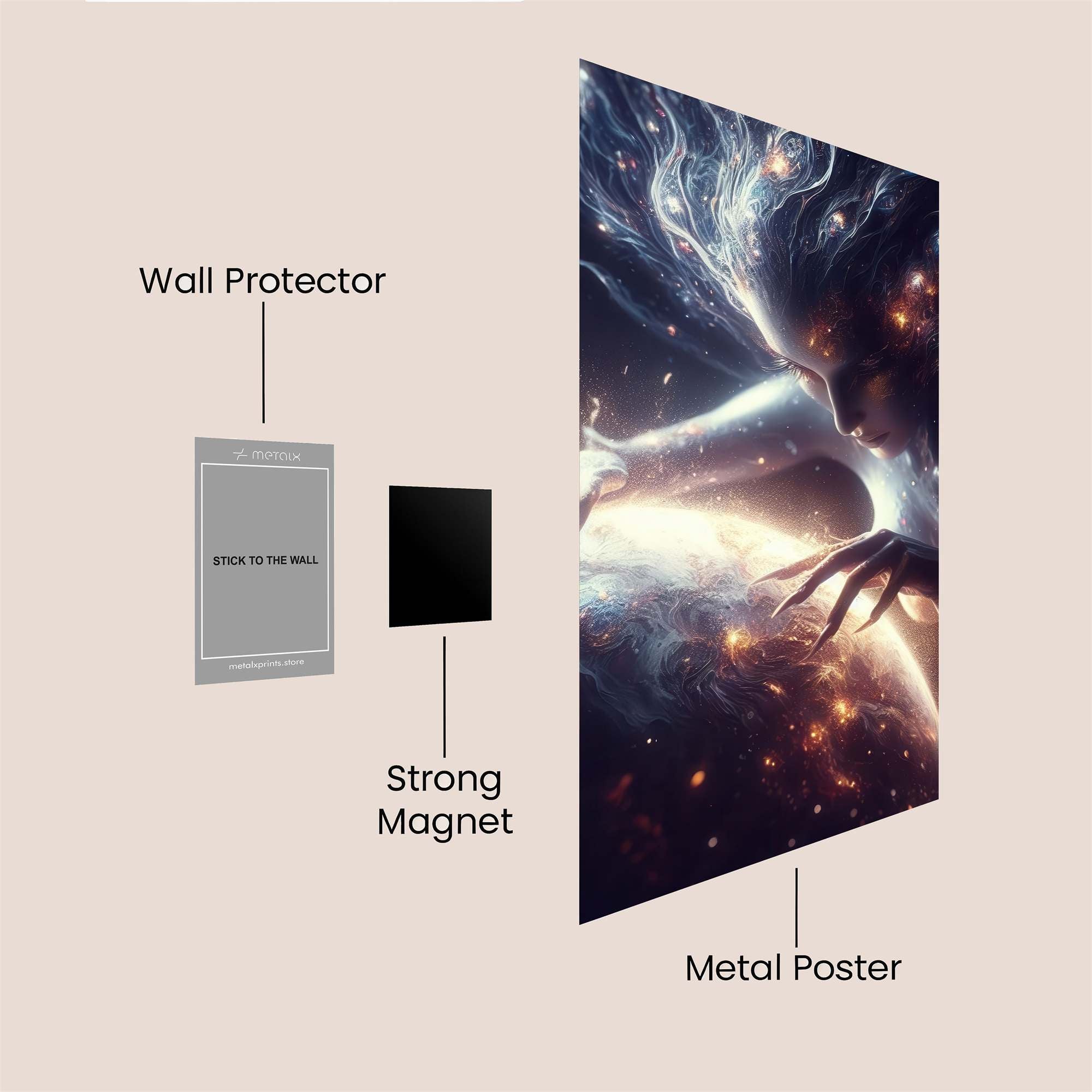 Cosmic Serenity Safe Wall Magnetic / M