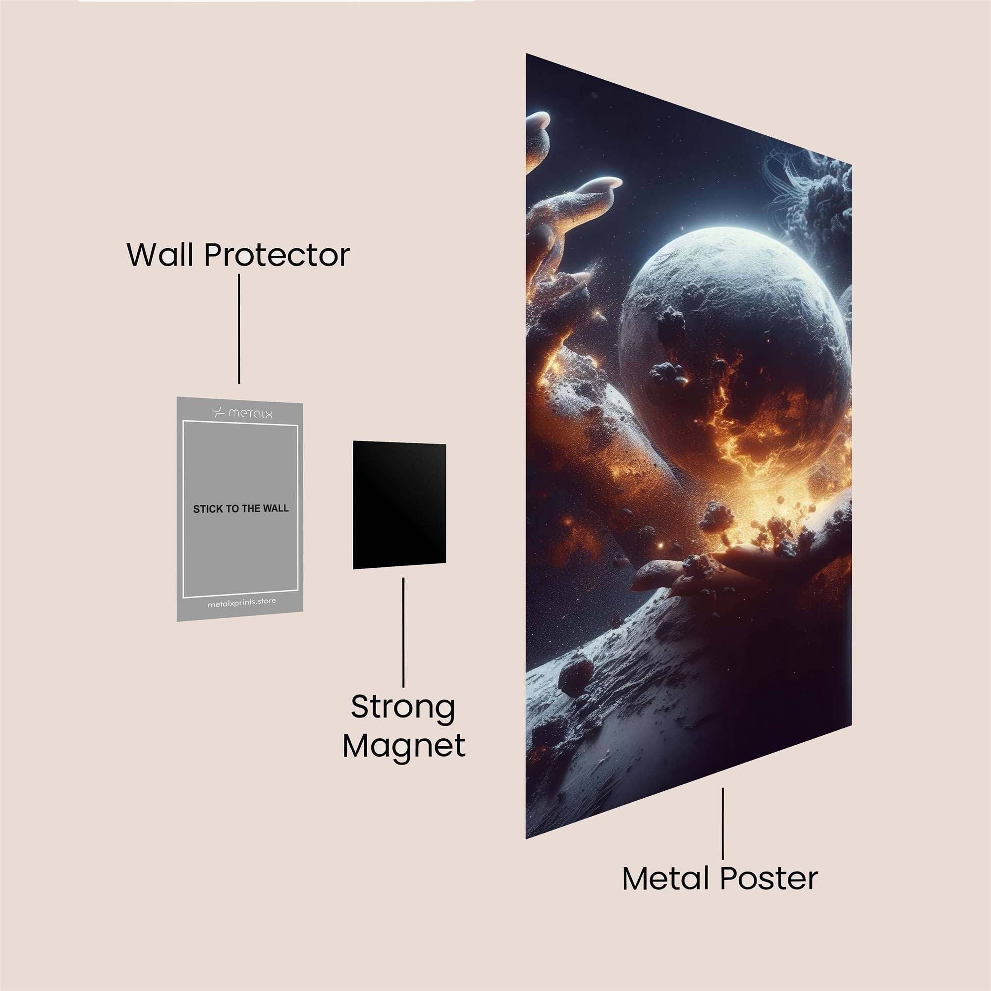 Cosmic Embrace Safe Wall Magnetic / M
