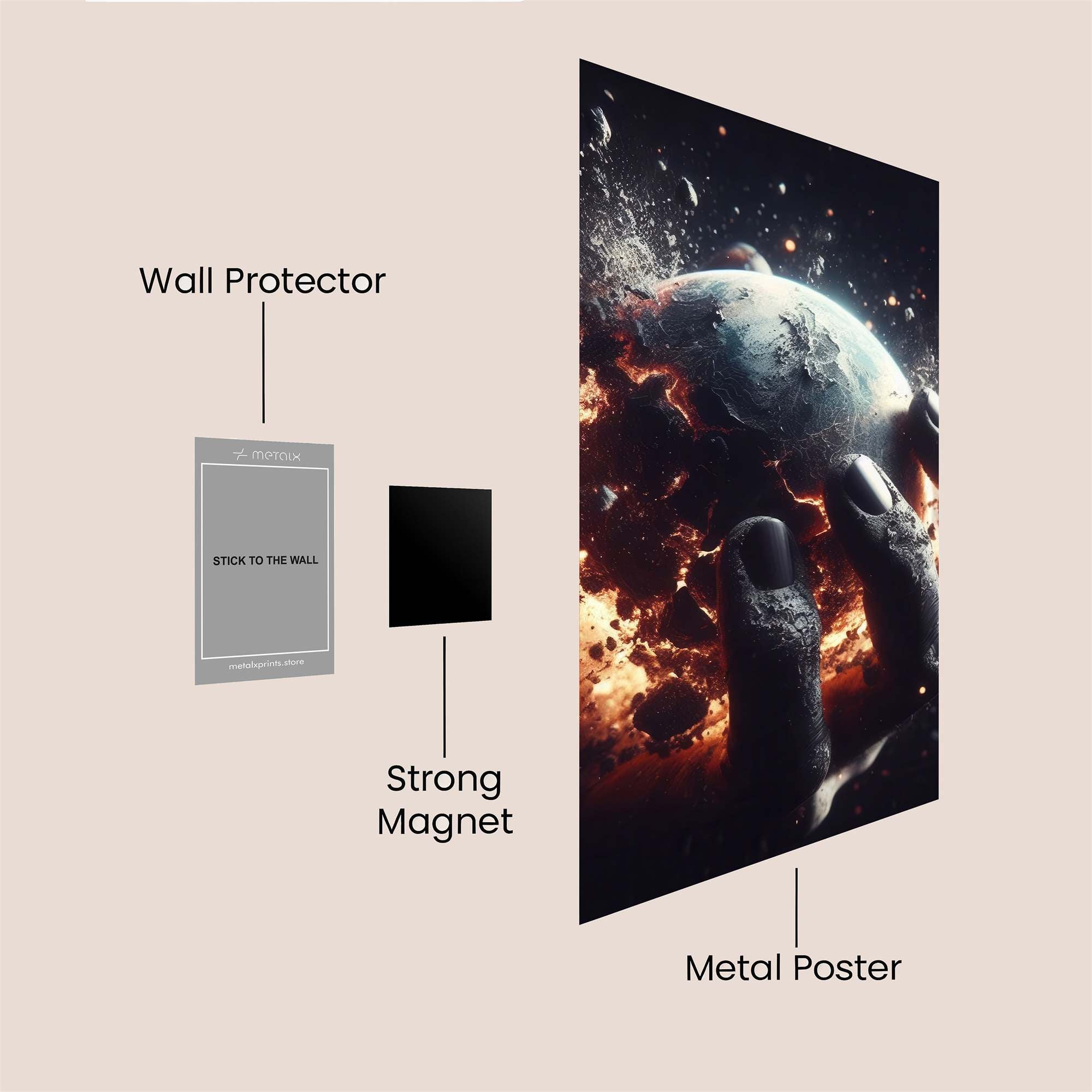 Earth Shattered Safe Wall Magnetic / M