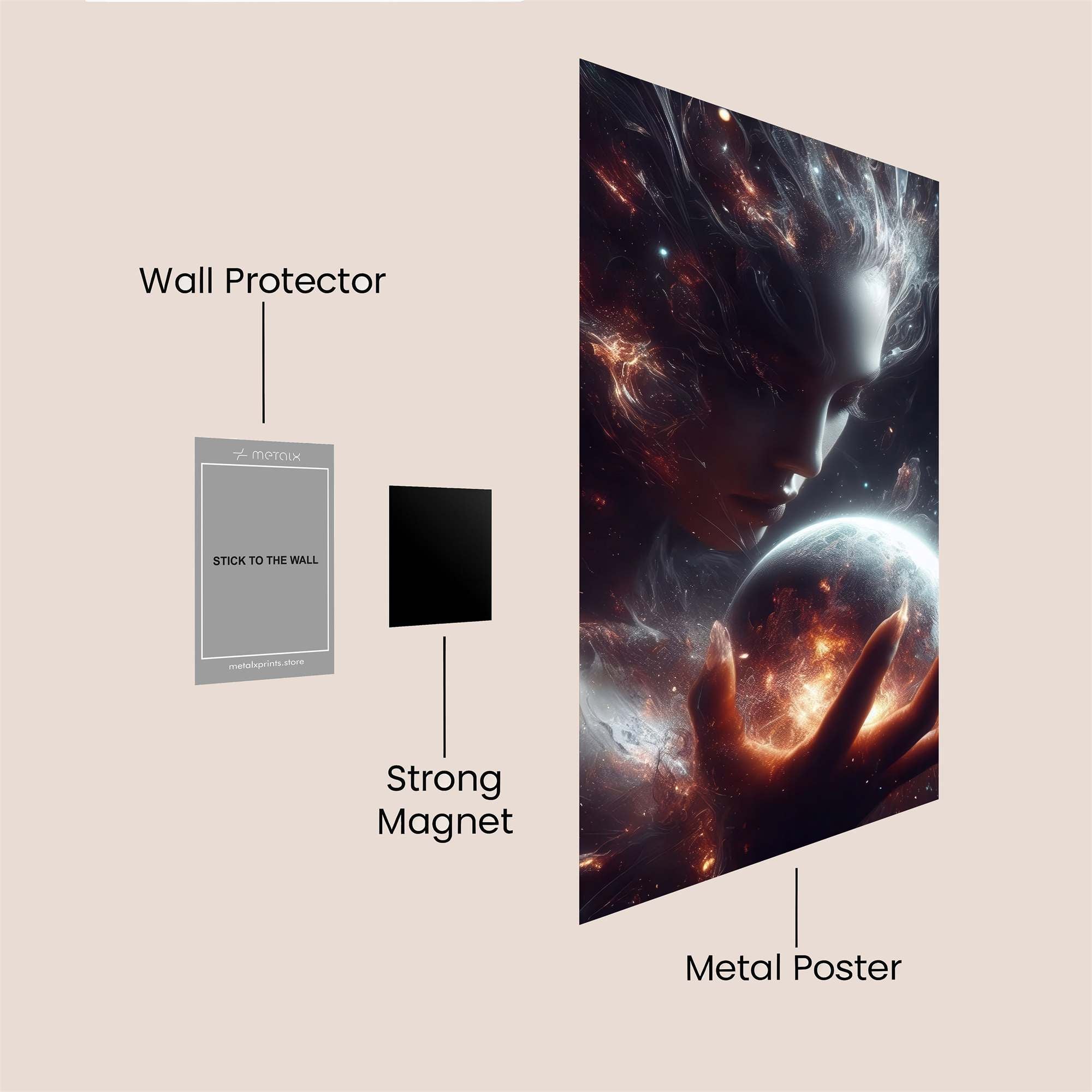 Cosmic Serenity Safe Wall Magnetic / M