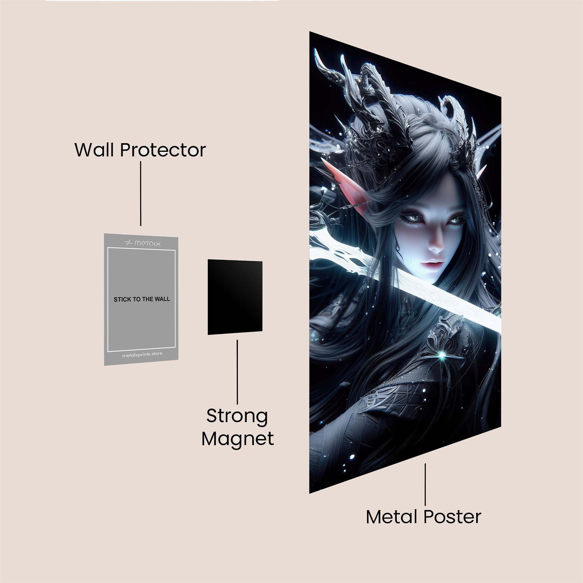 Demoness Serenity Safe Wall Magnetic / M