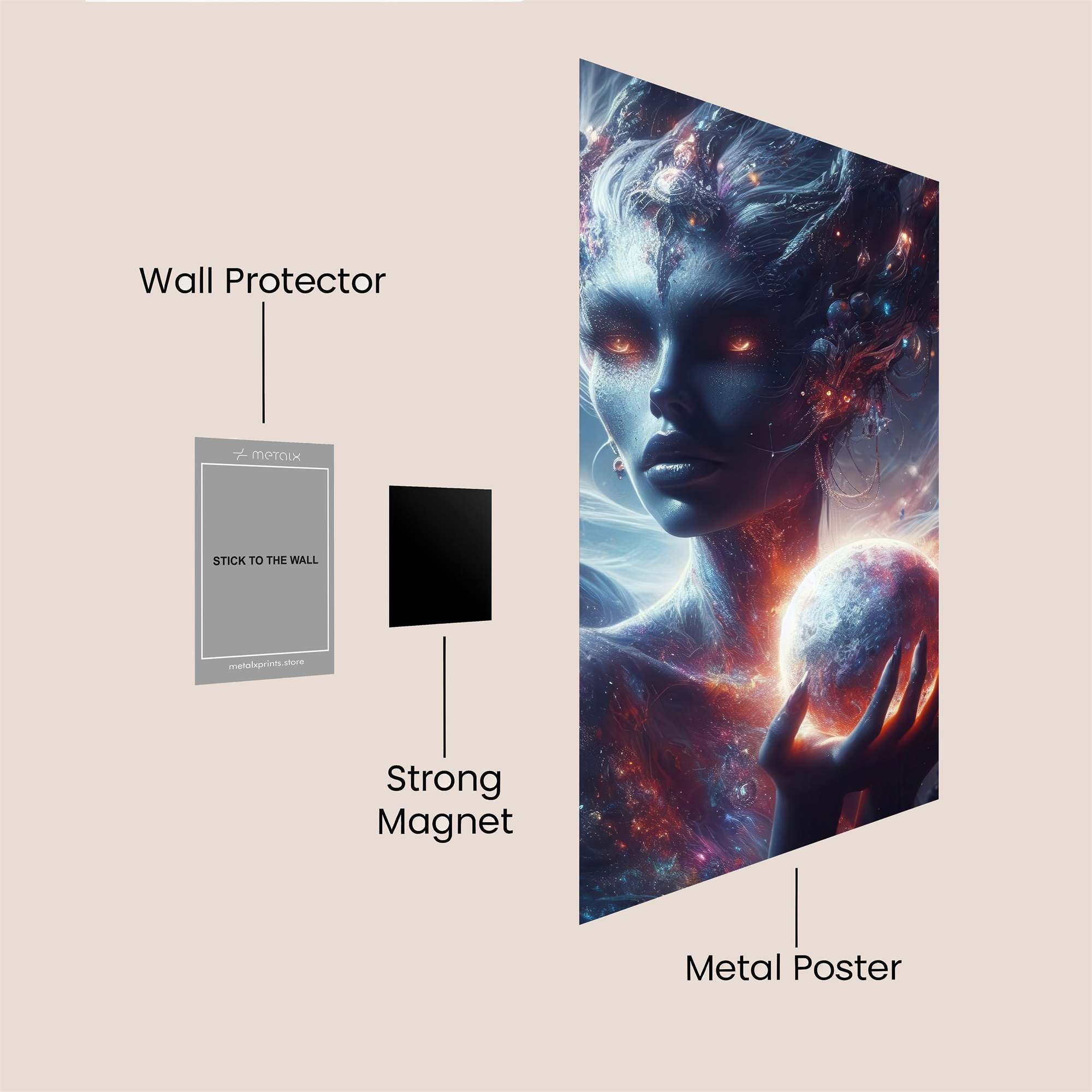 Galactic Enigma Safe Wall Magnetic / M