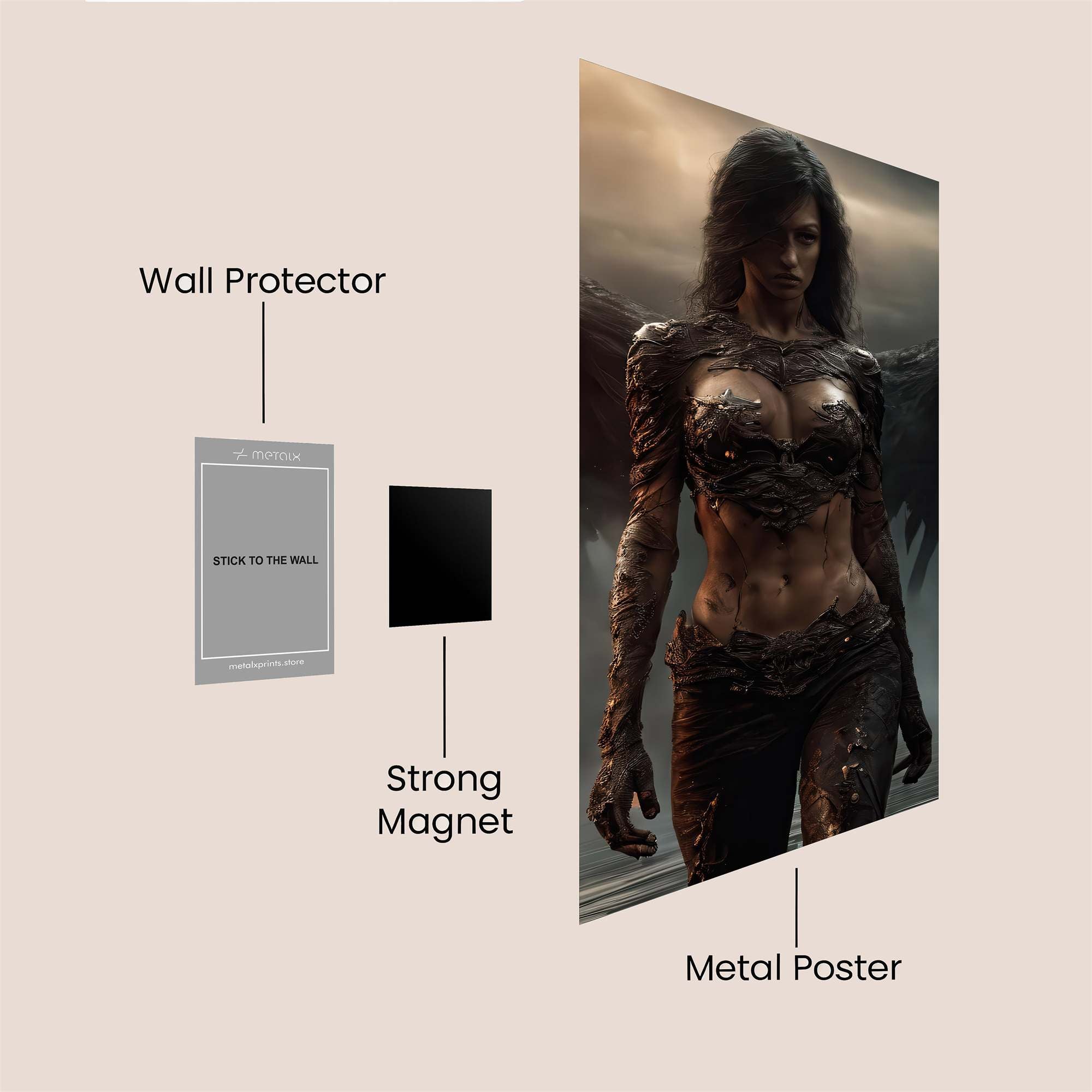 Dark Seraph Safe Wall Magnetic / M