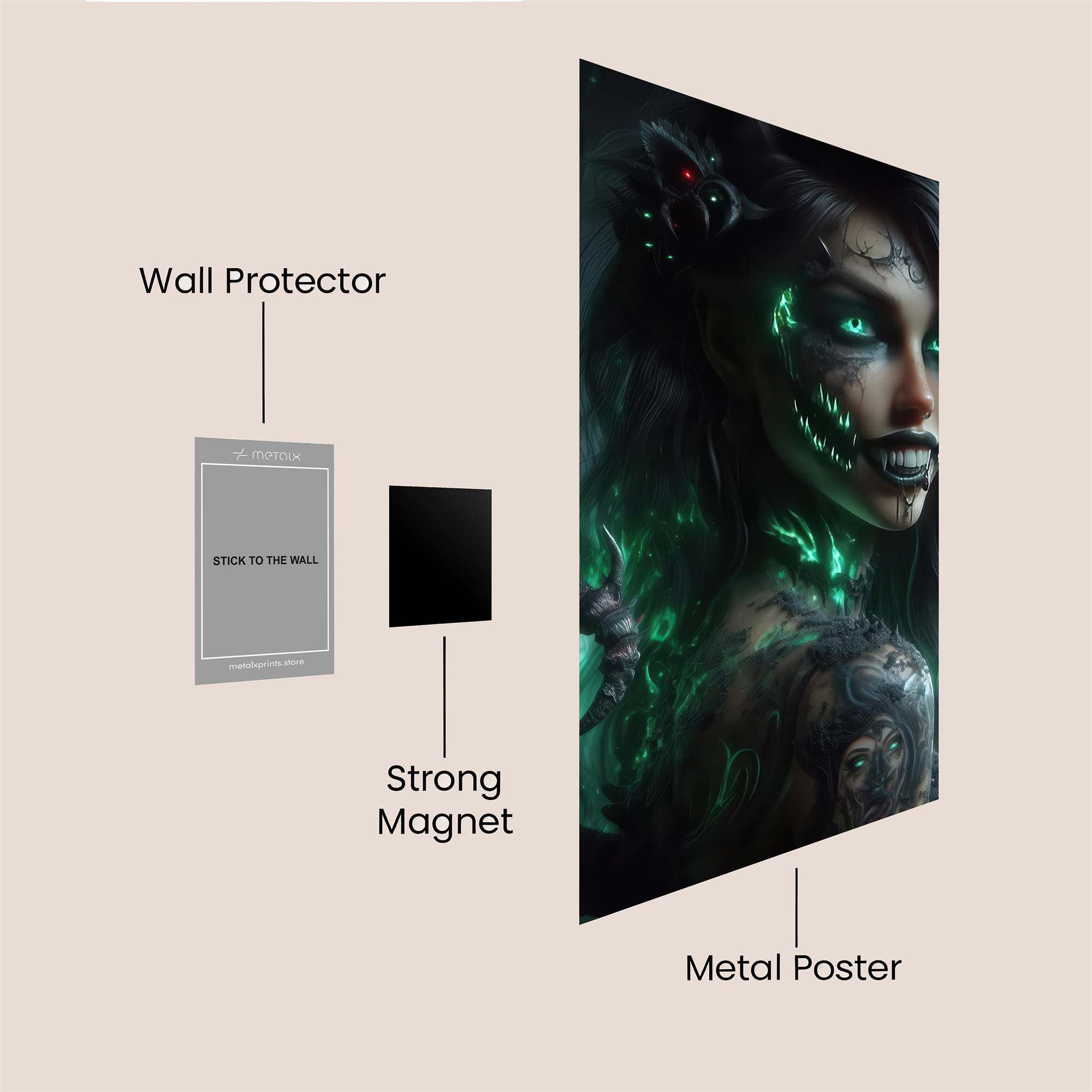 Glow Enchantress Safe Wall Magnetic / M