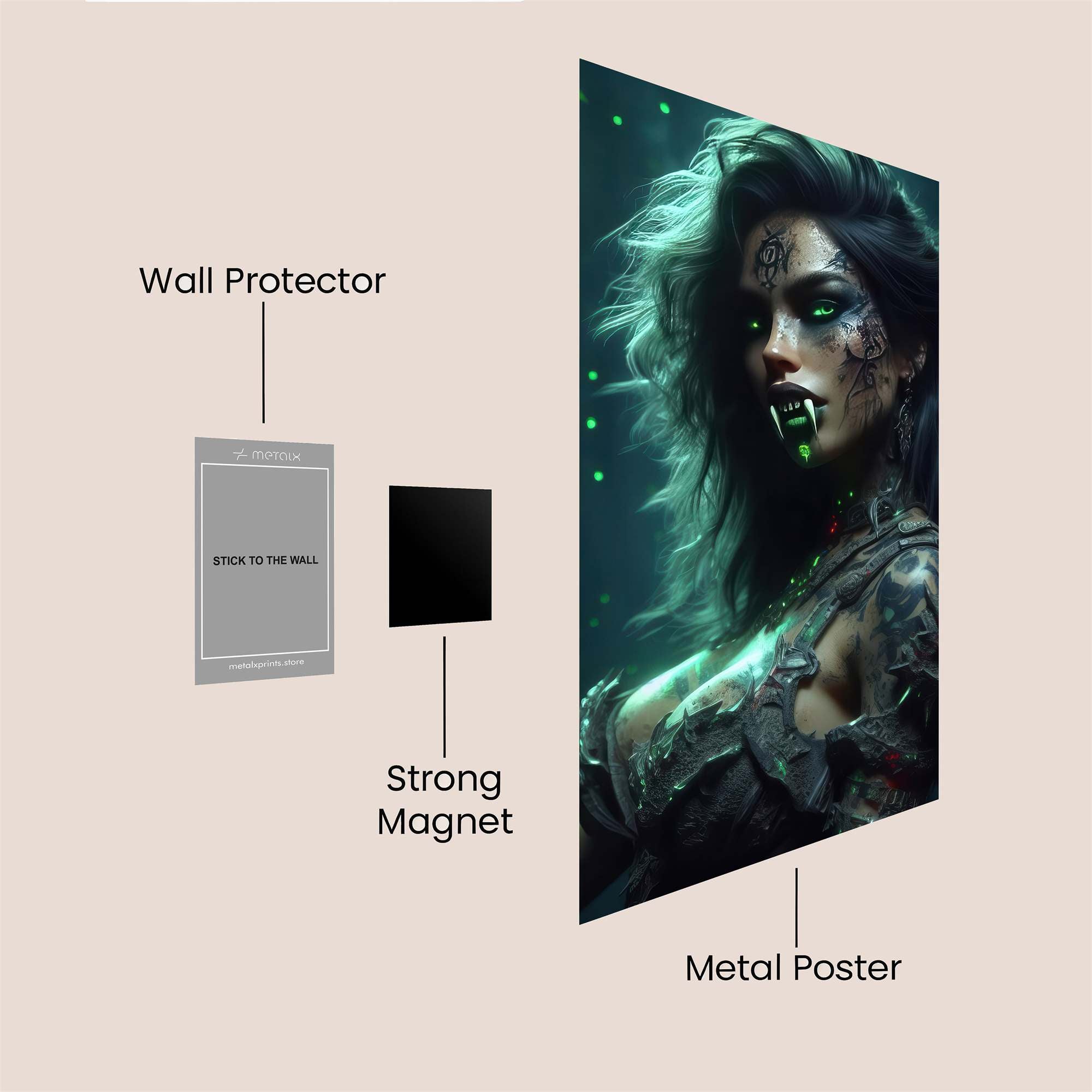 Vampire Enigma Safe Wall Magnetic / M