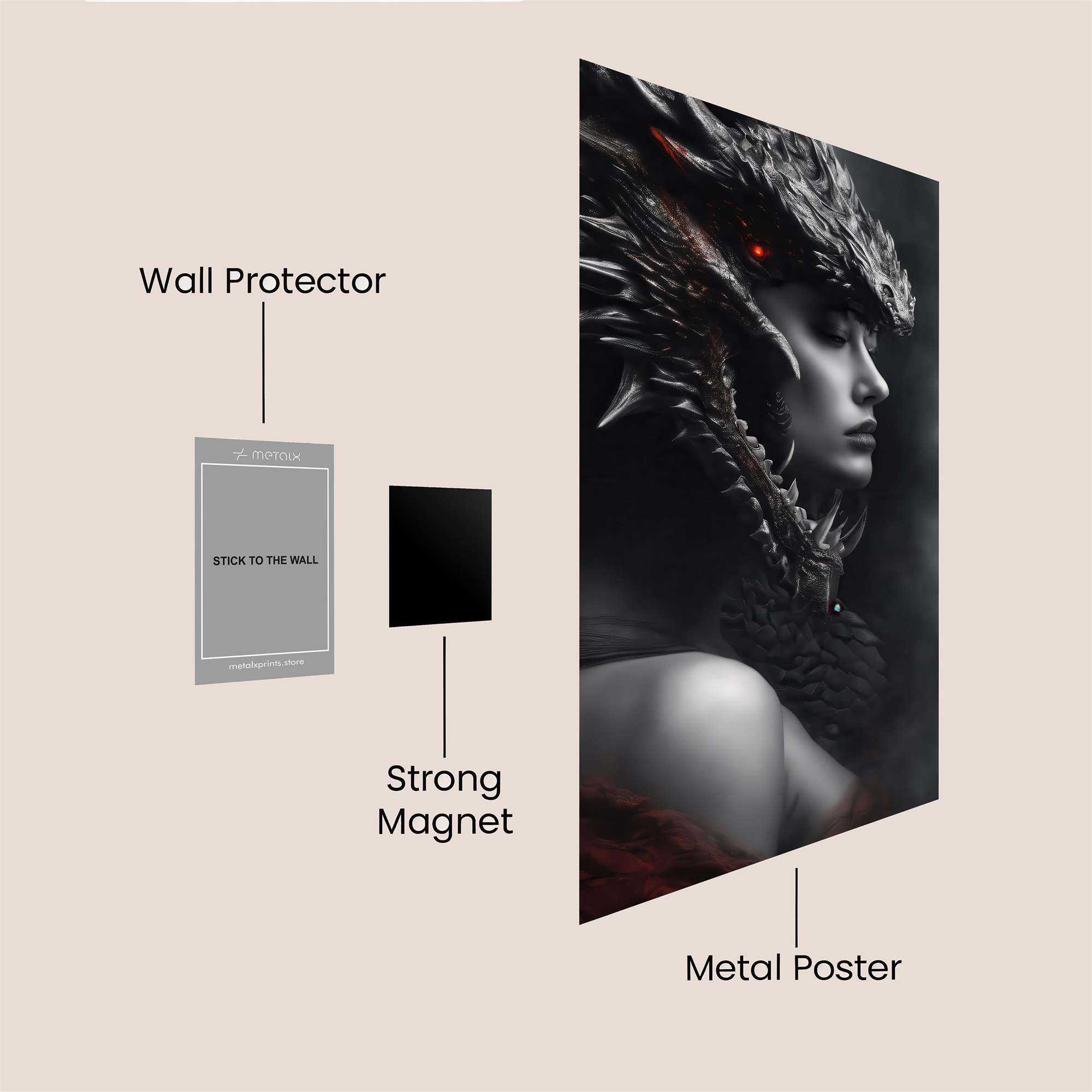 Dragon Serenity Safe Wall Magnetic / M