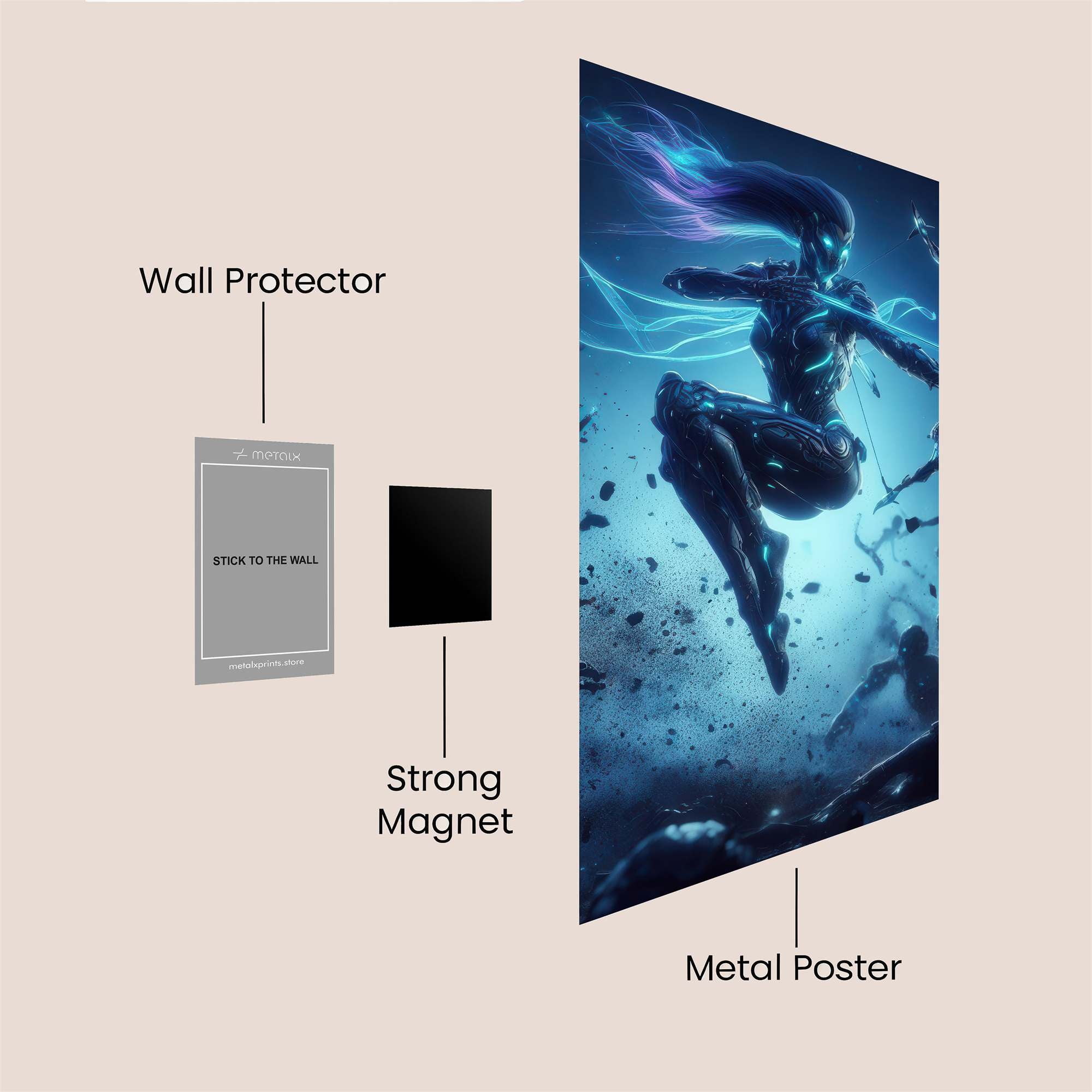 Luna Warrior Safe Wall Magnetic / M