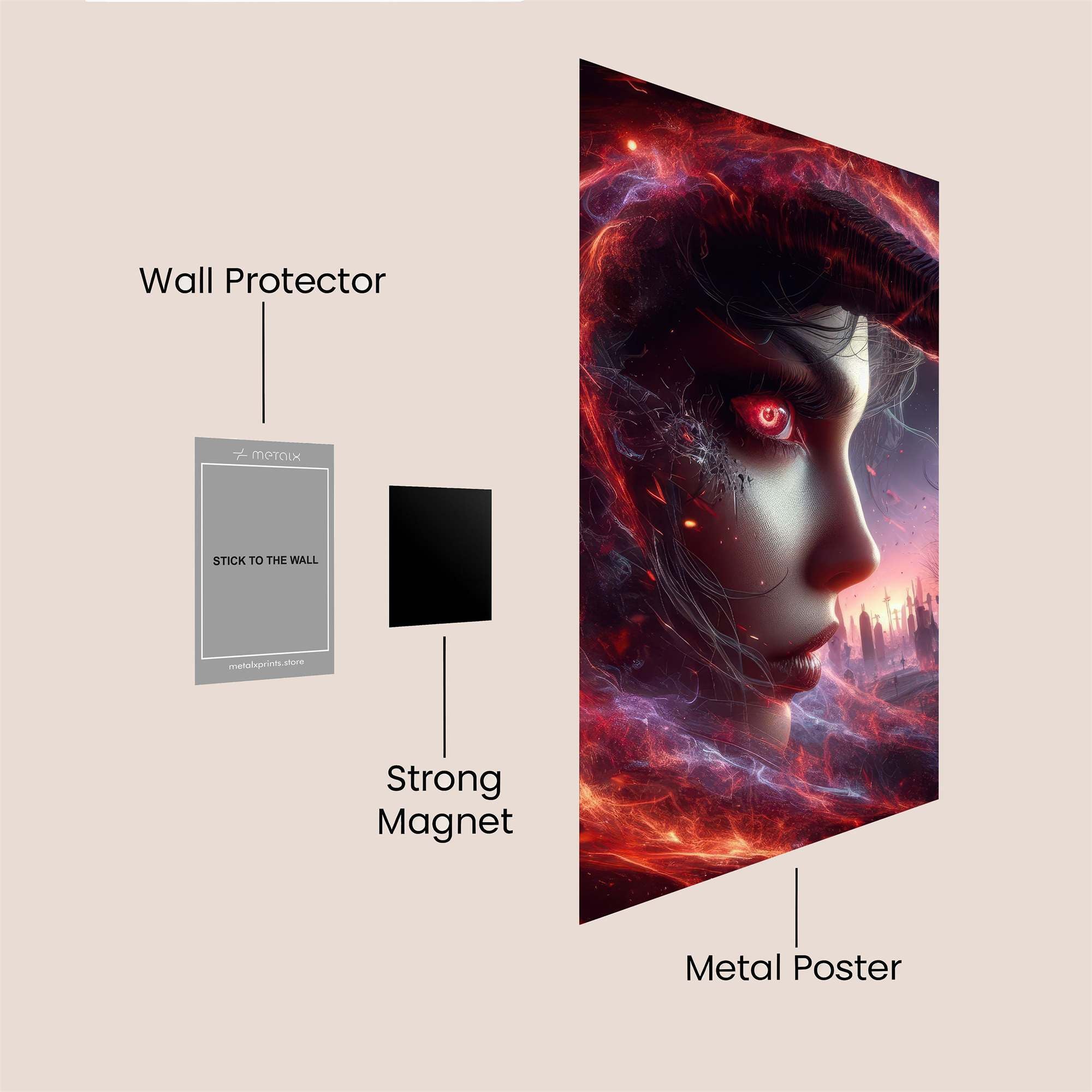 Demon Enigma Safe Wall Magnetic / M