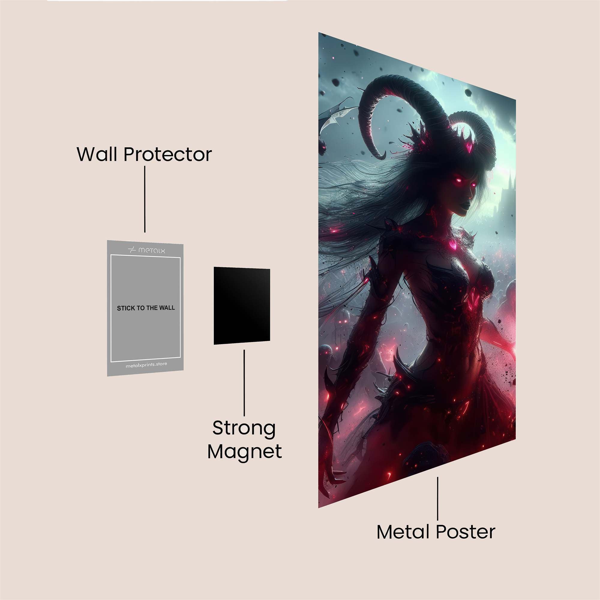 Demoness Enigma Safe Wall Magnetic / M