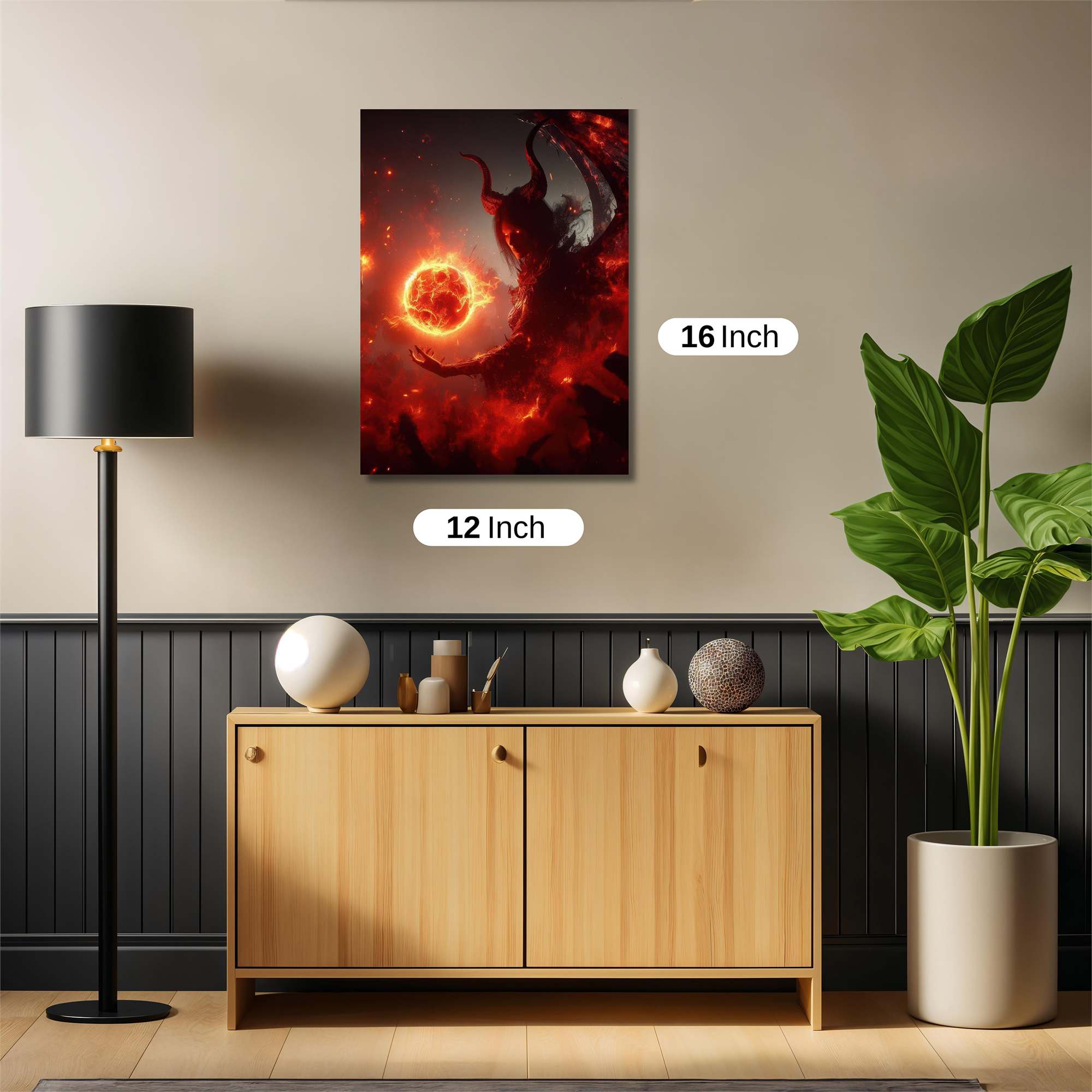 Demon Blaze Safe Wall Magnetic / M