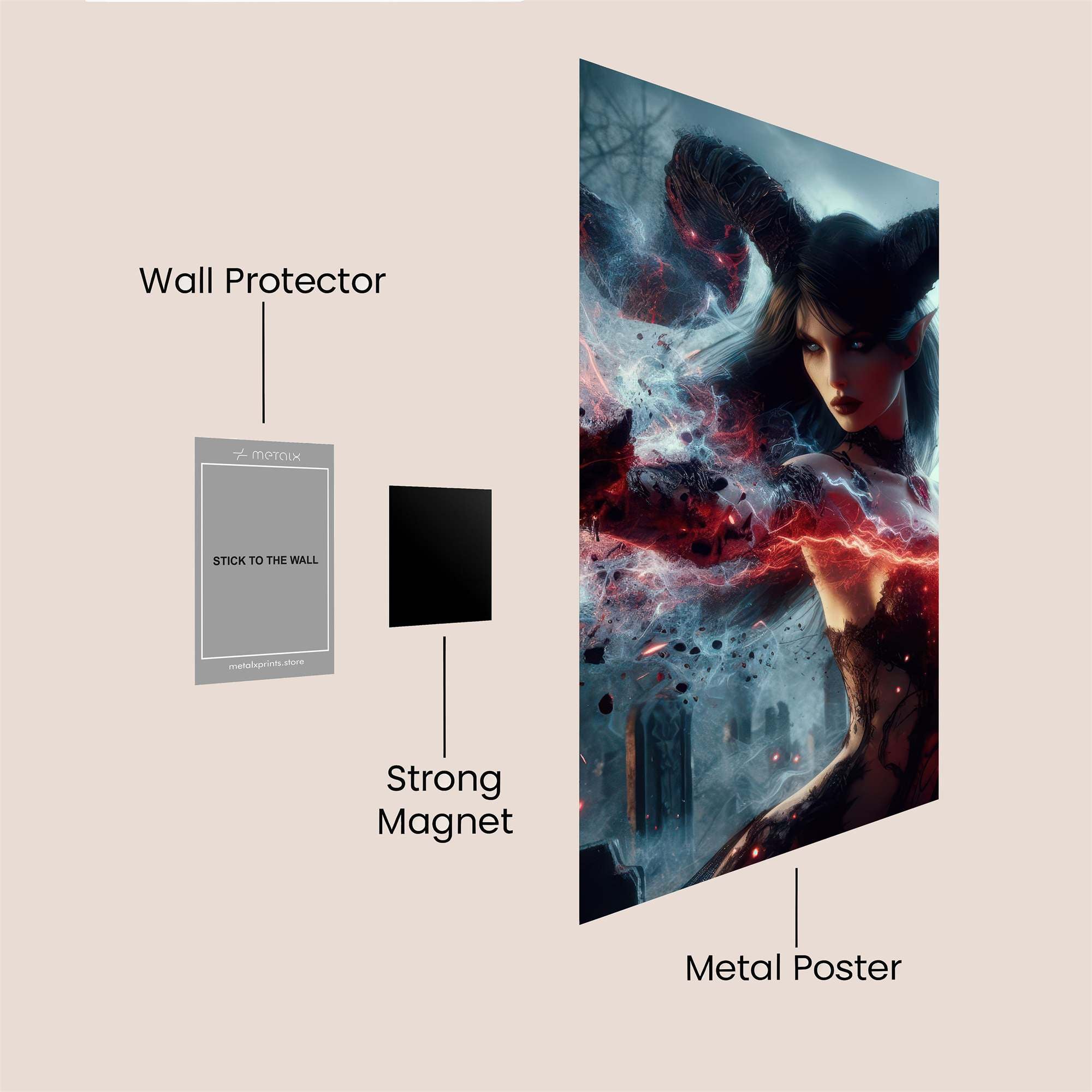 Demon Fury Safe Wall Magnetic / M