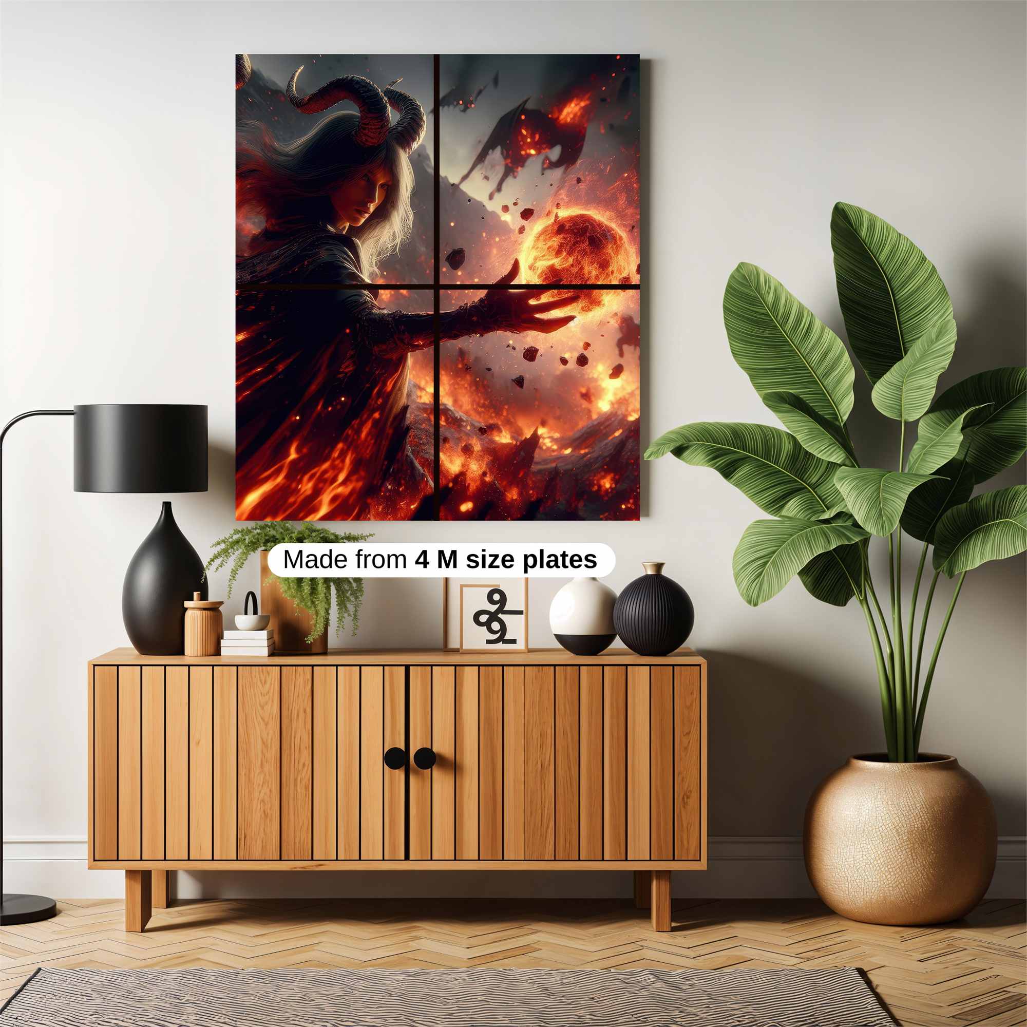 Demon Enraged Safe Wall Magnetic / M