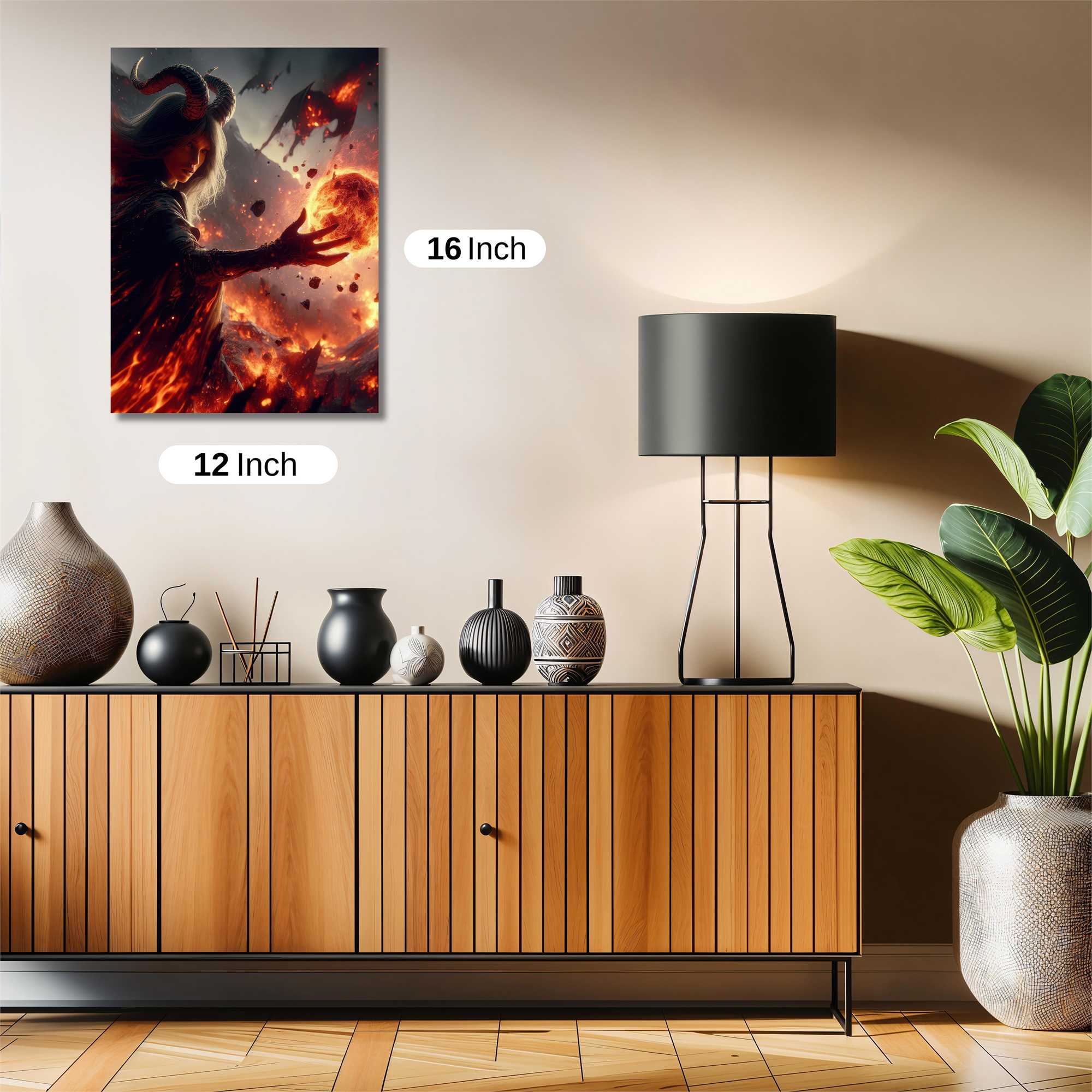 Demon Enraged Safe Wall Magnetic / M