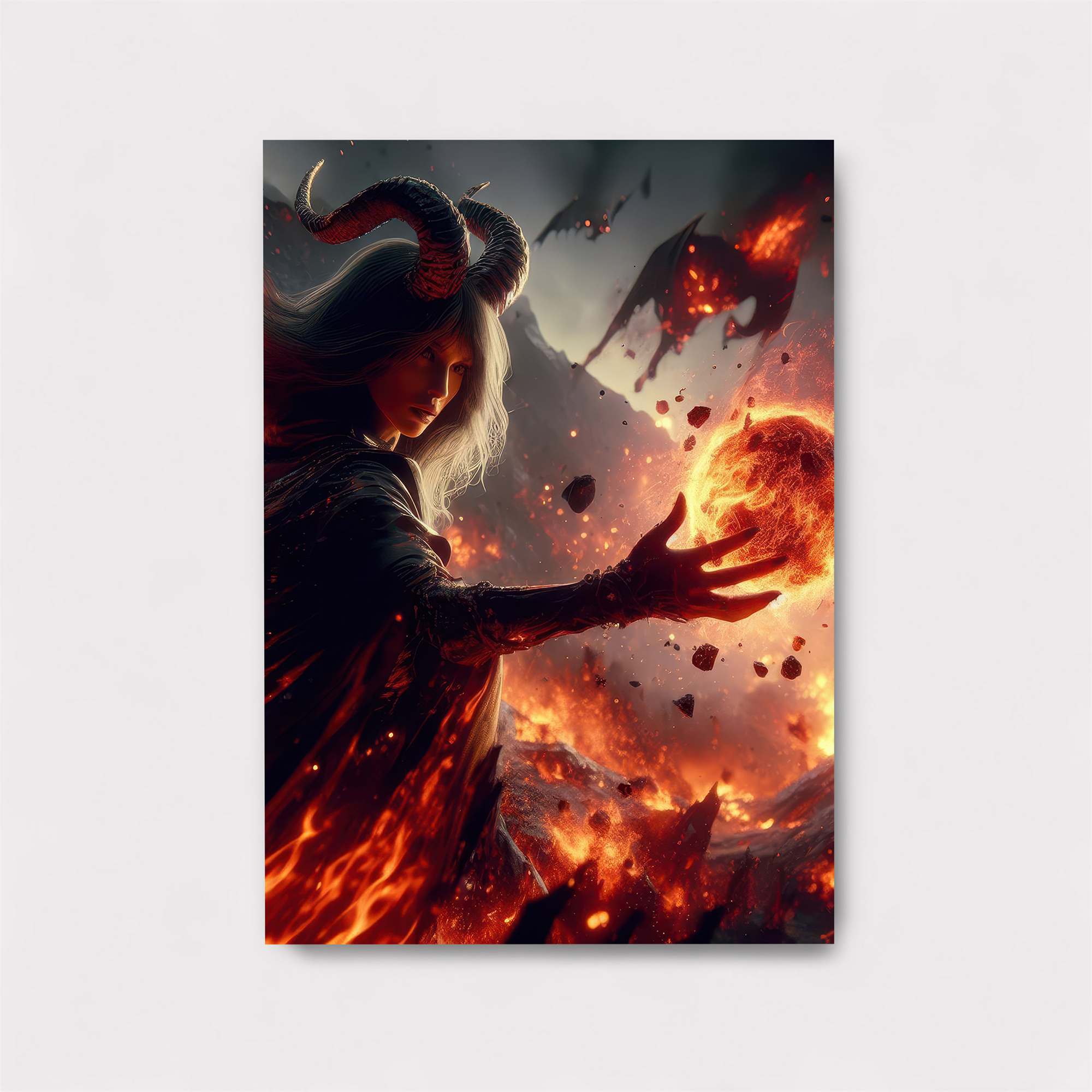 Demon Enraged Safe Wall Magnetic / M
