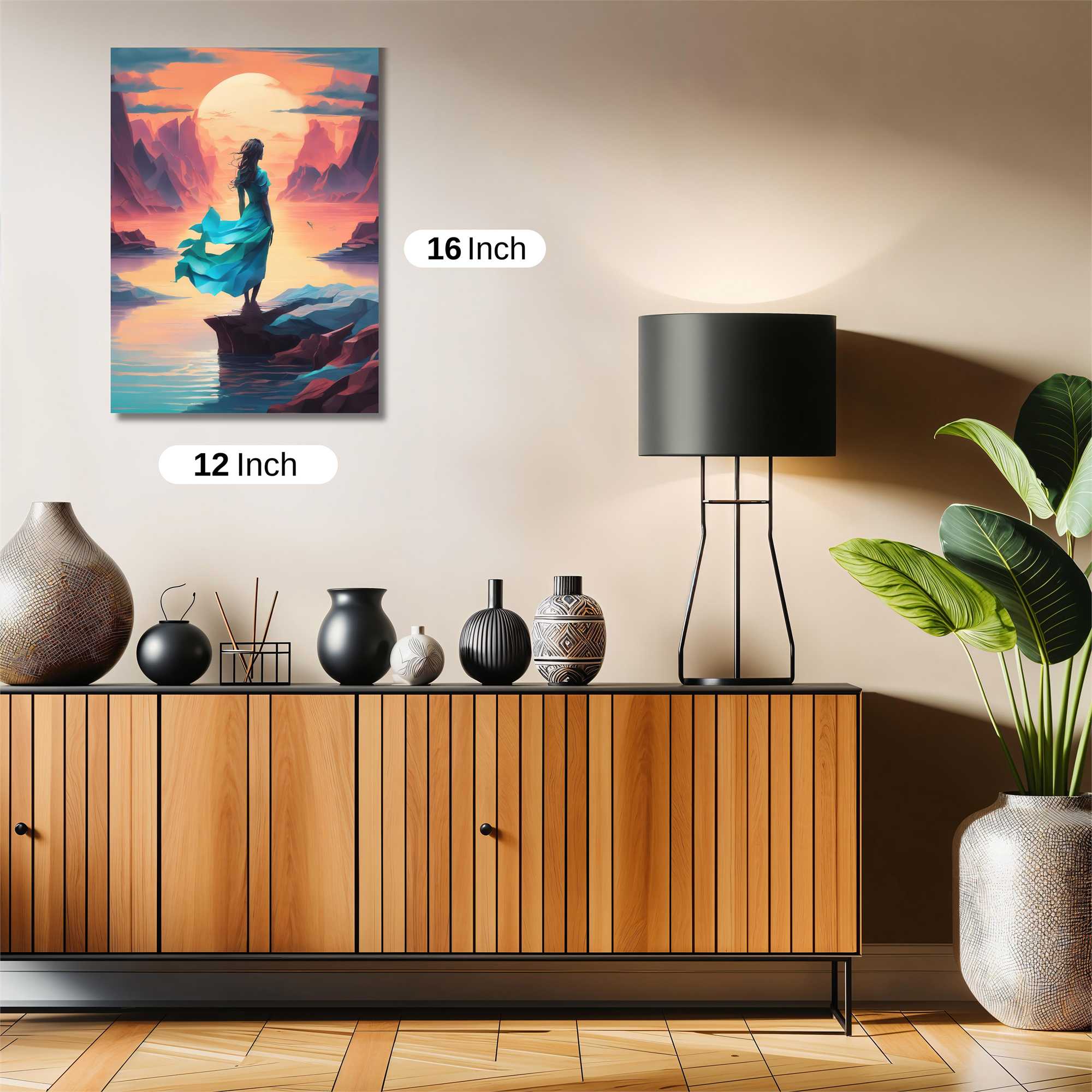 Sunset Serenity Safe Wall Magnetic / M