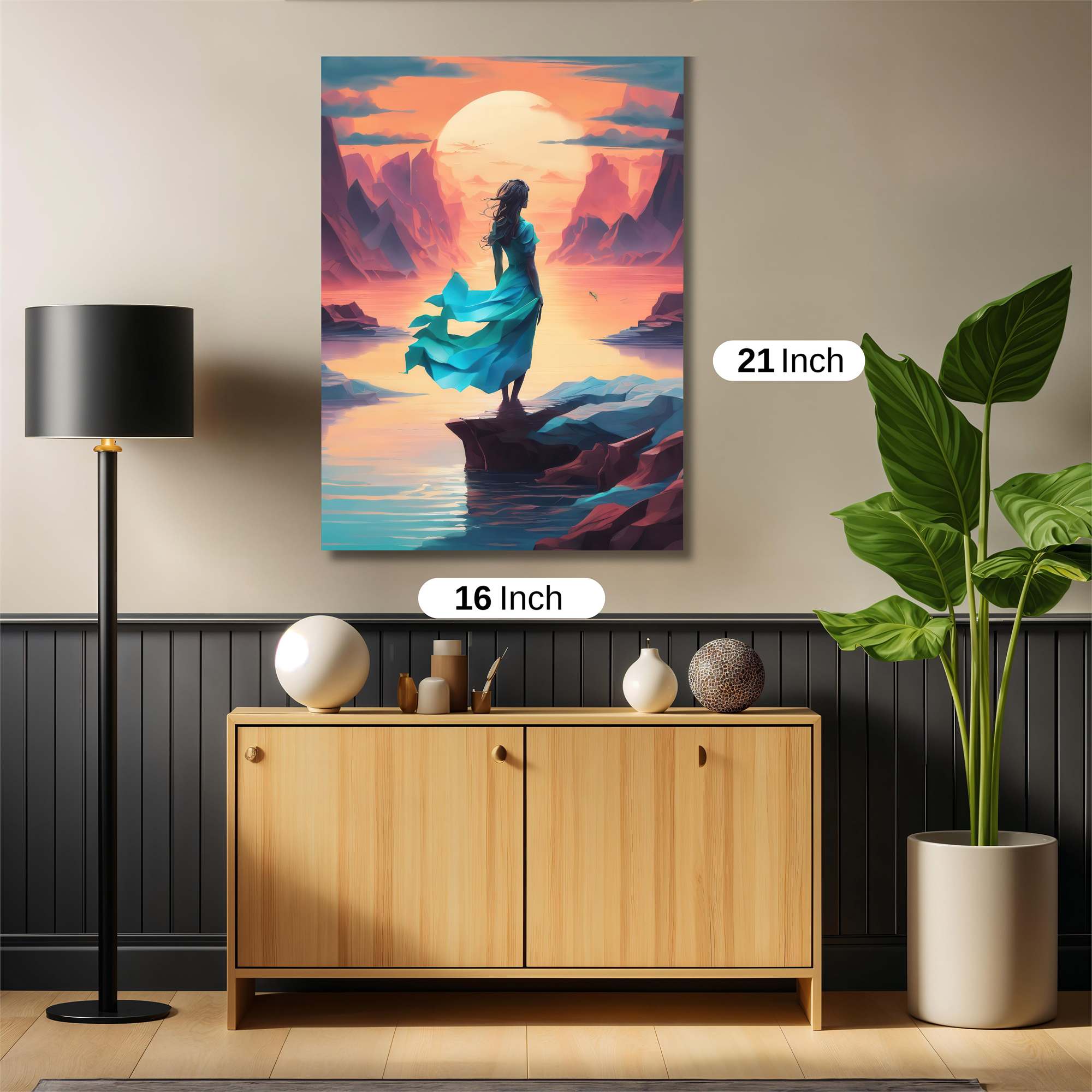 Sunset Serenity Safe Wall Magnetic / M