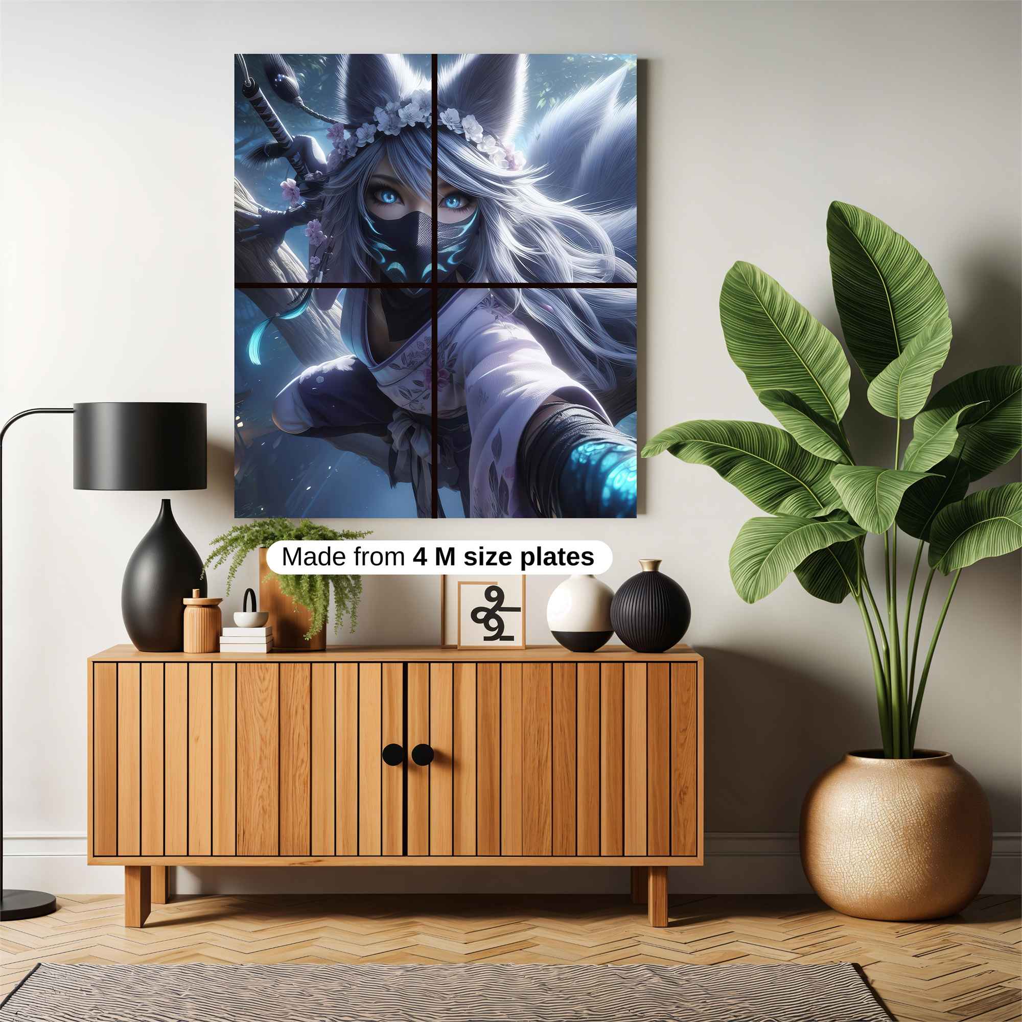 Fox Ninja Safe Wall Magnetic / M