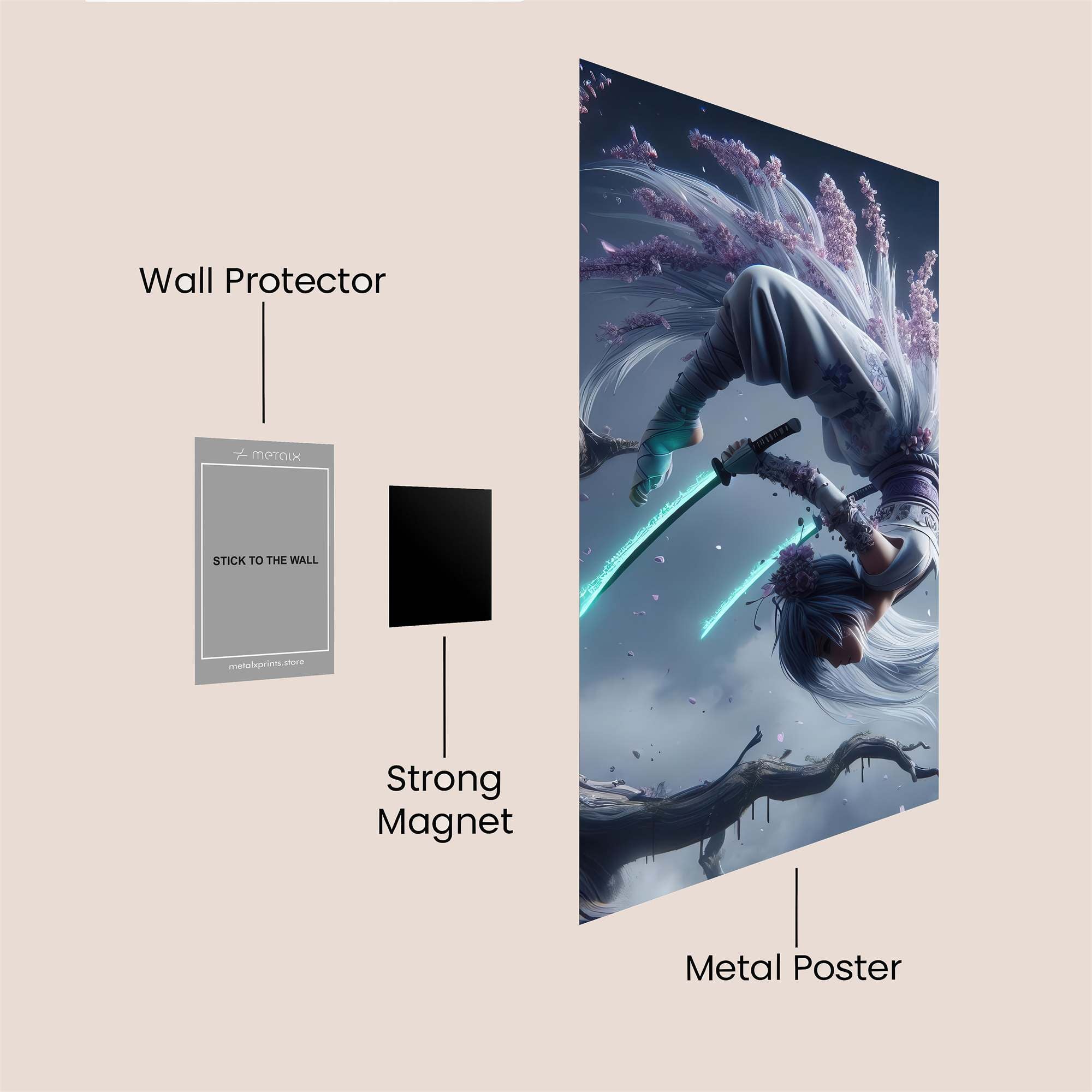 Samurai Serenity Safe Wall Magnetic / M