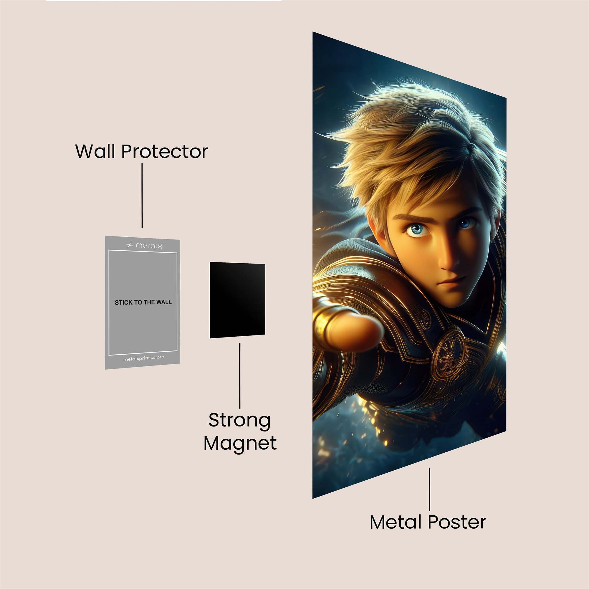 Heroic Radiance Safe Wall Magnetic / M