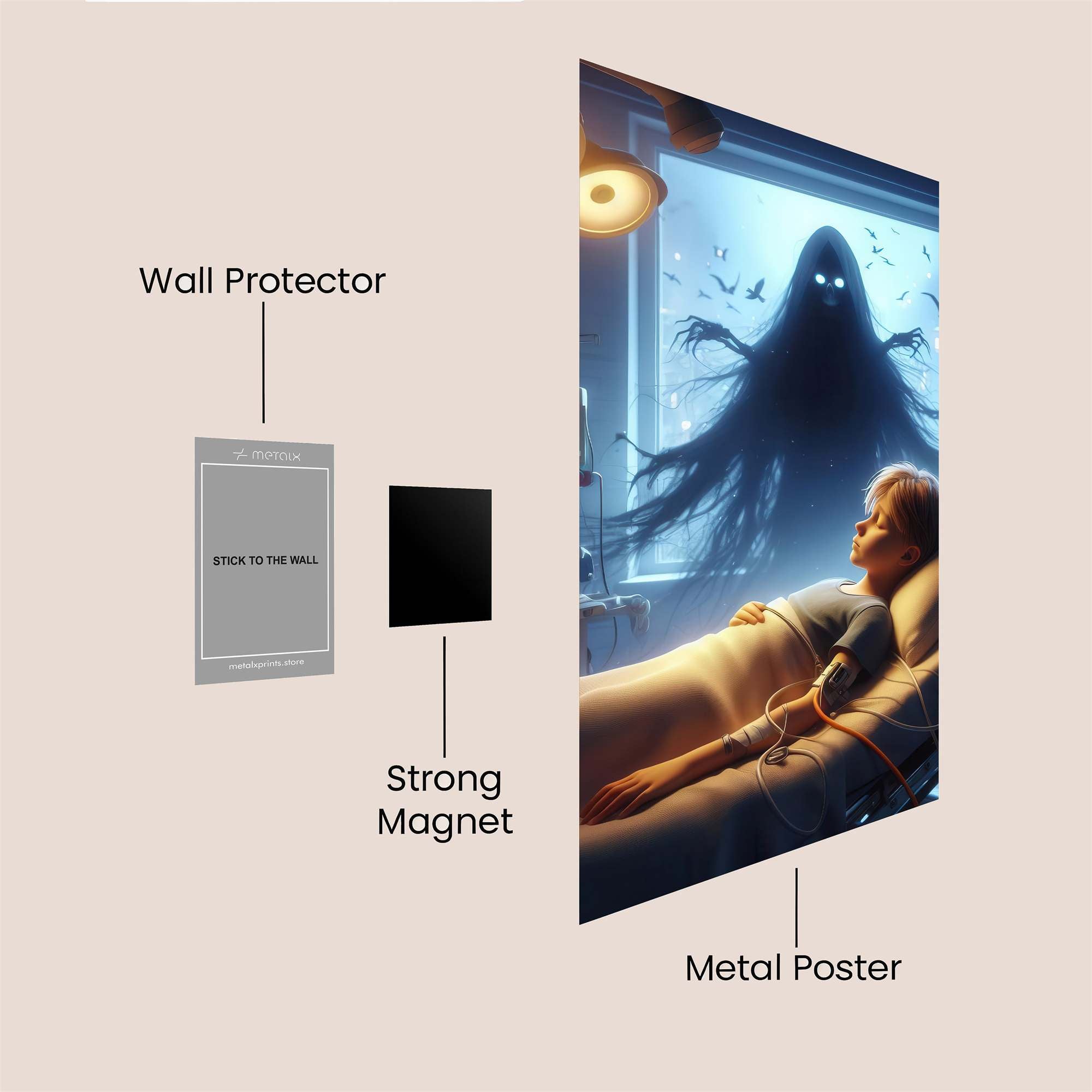 Grim Nightmare Safe Wall Magnetic / M