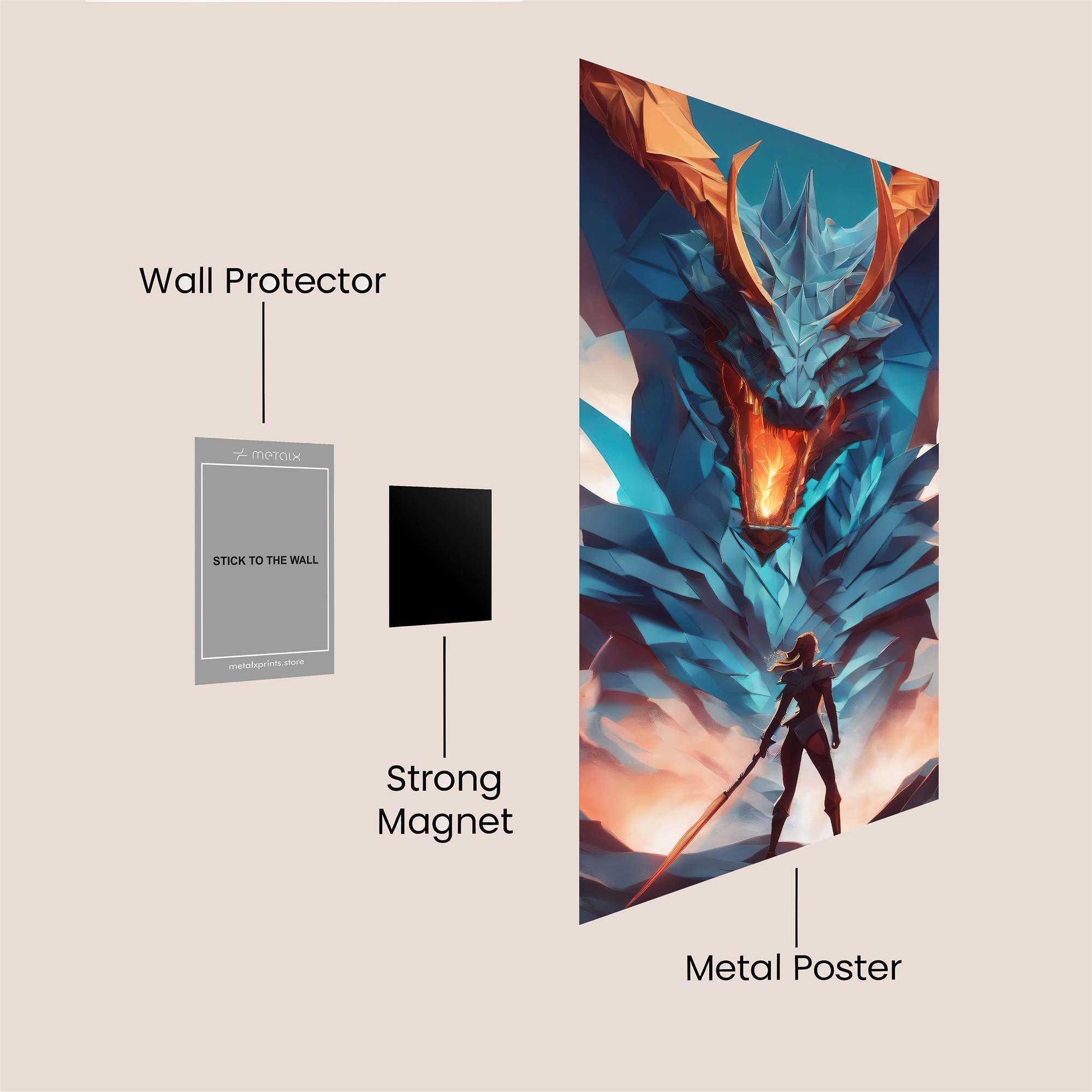 Dragon Majesty Safe Wall Magnetic / M