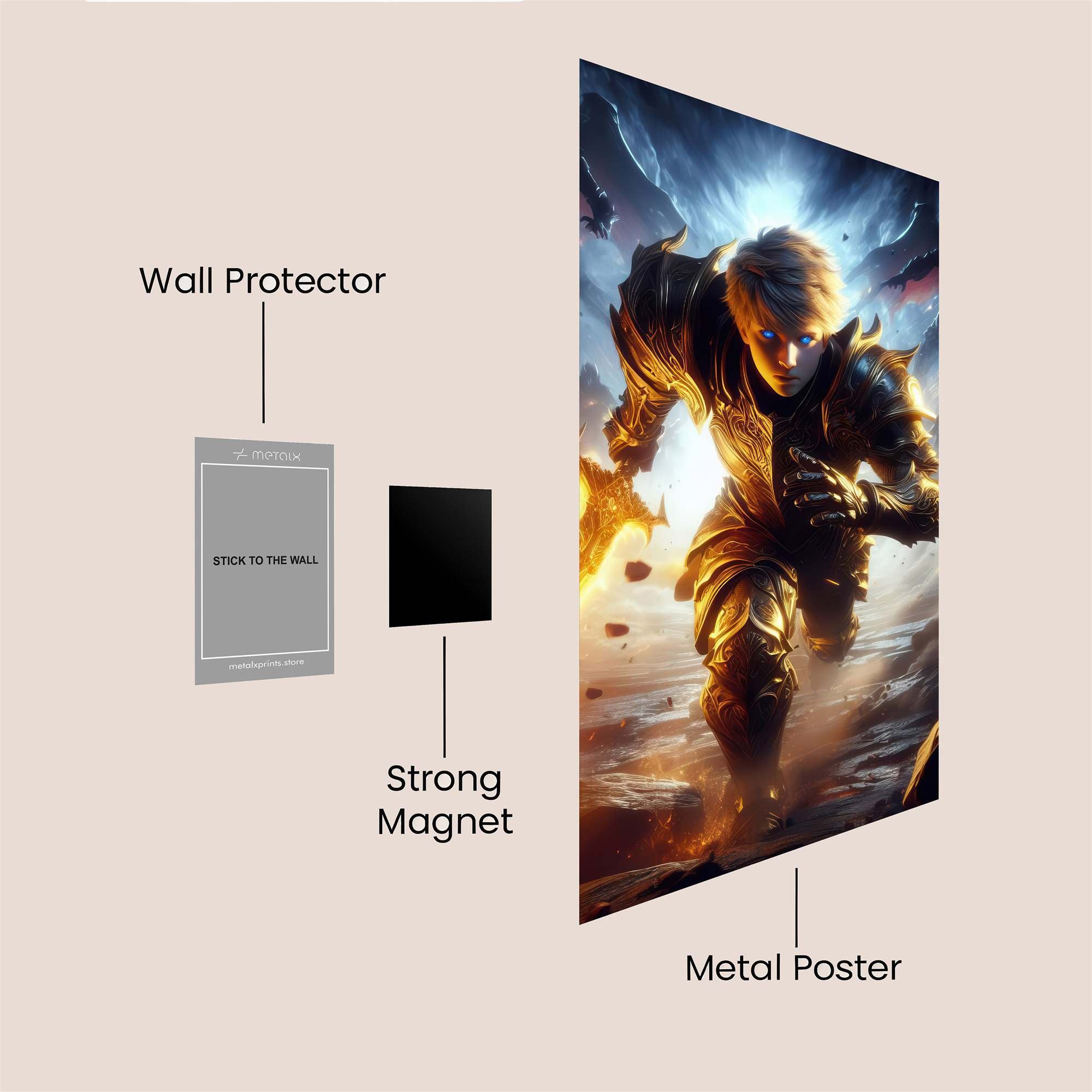 Knight Valiant Safe Wall Magnetic / M