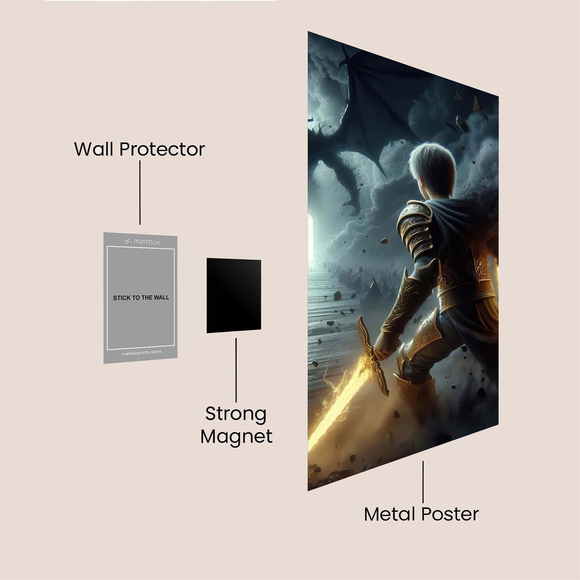 Heroic Descent Safe Wall Magnetic / M