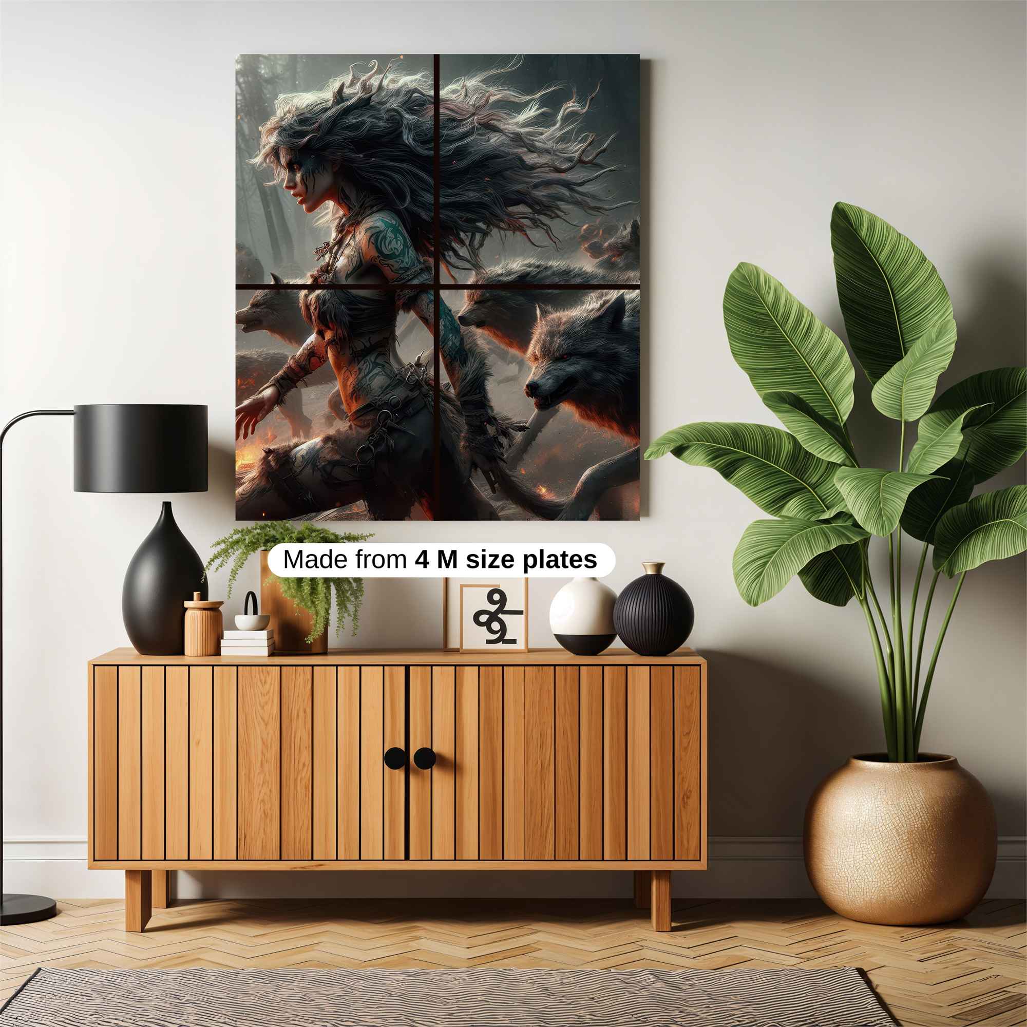 Wolf Queen Safe Wall Magnetic / M