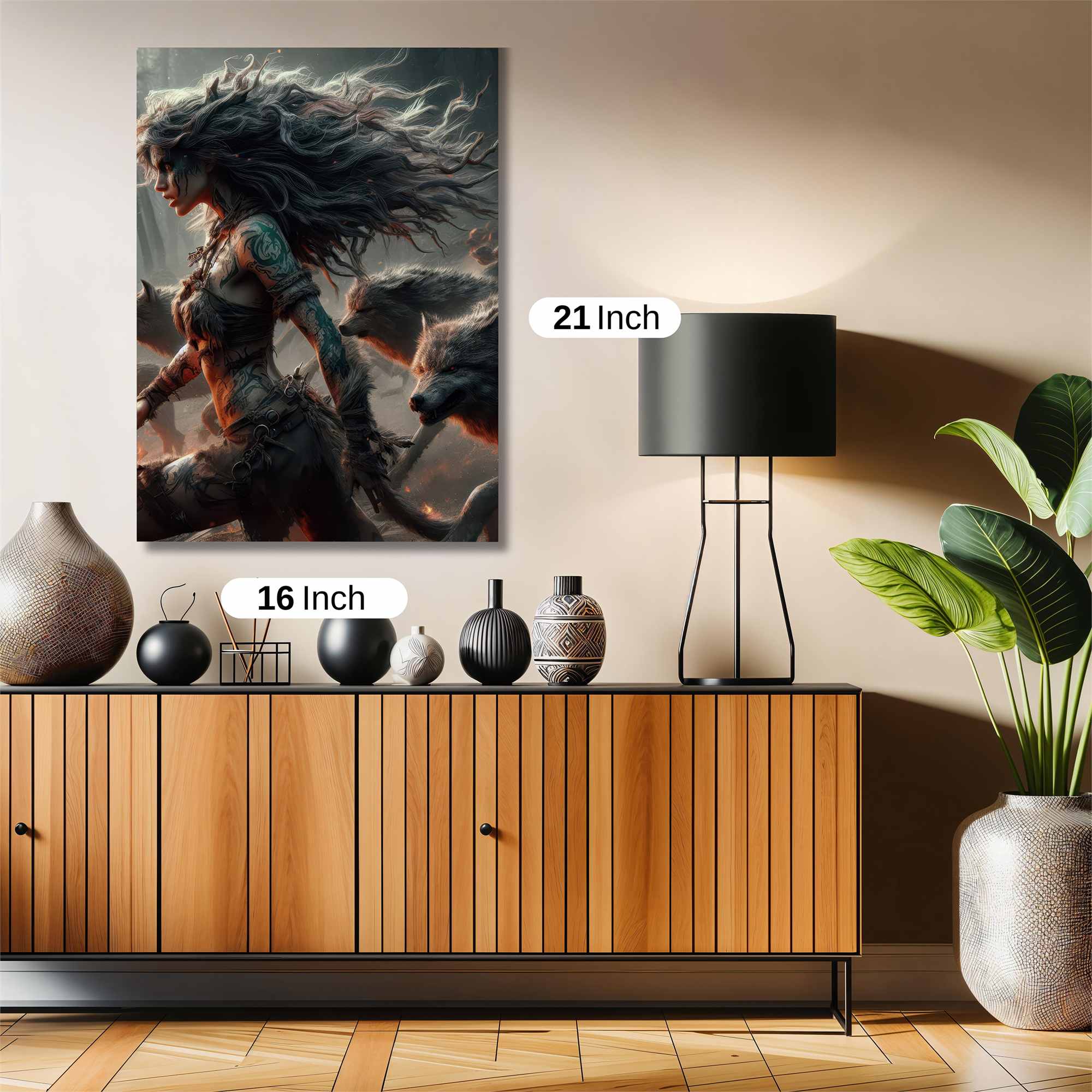 Wolf Queen Safe Wall Magnetic / M