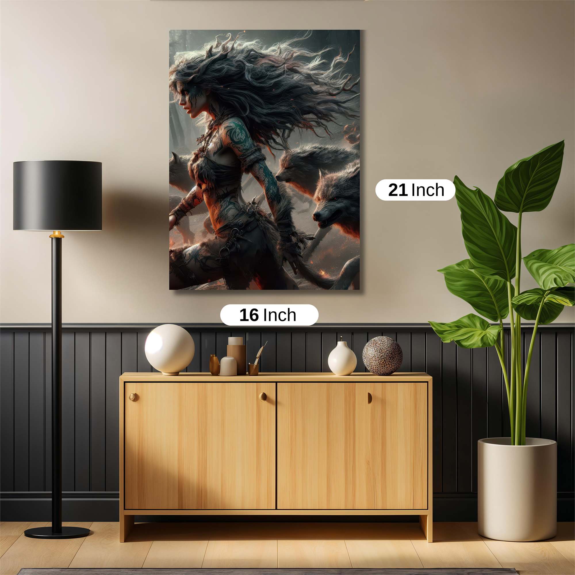 Wolf Queen Safe Wall Magnetic / M
