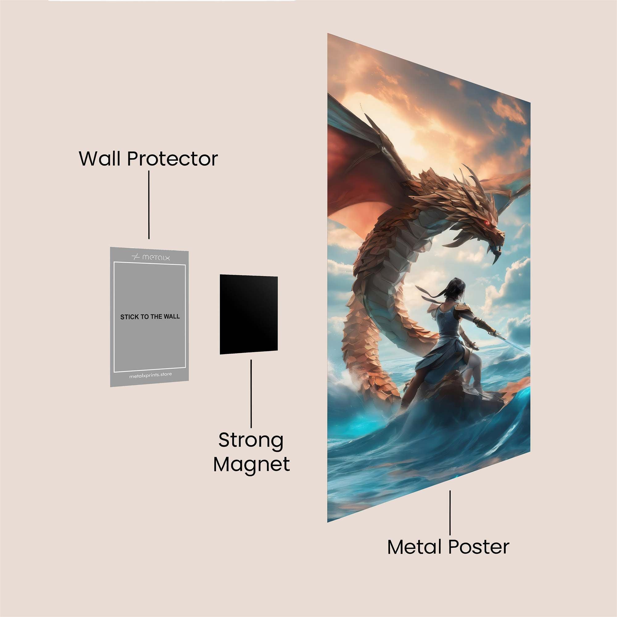 Dragon Serenity Safe Wall Magnetic / M