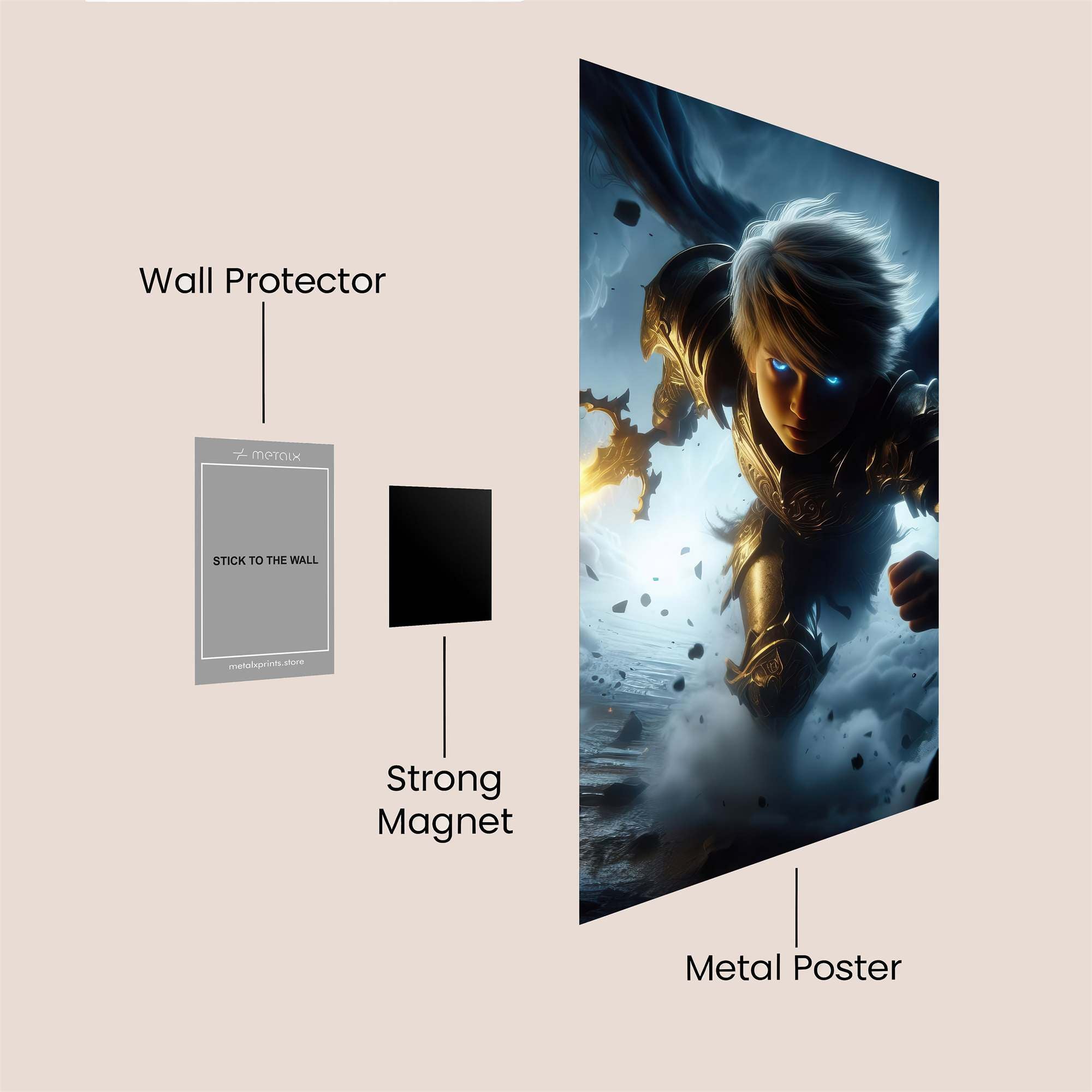 Angel Ascending Safe Wall Magnetic / M