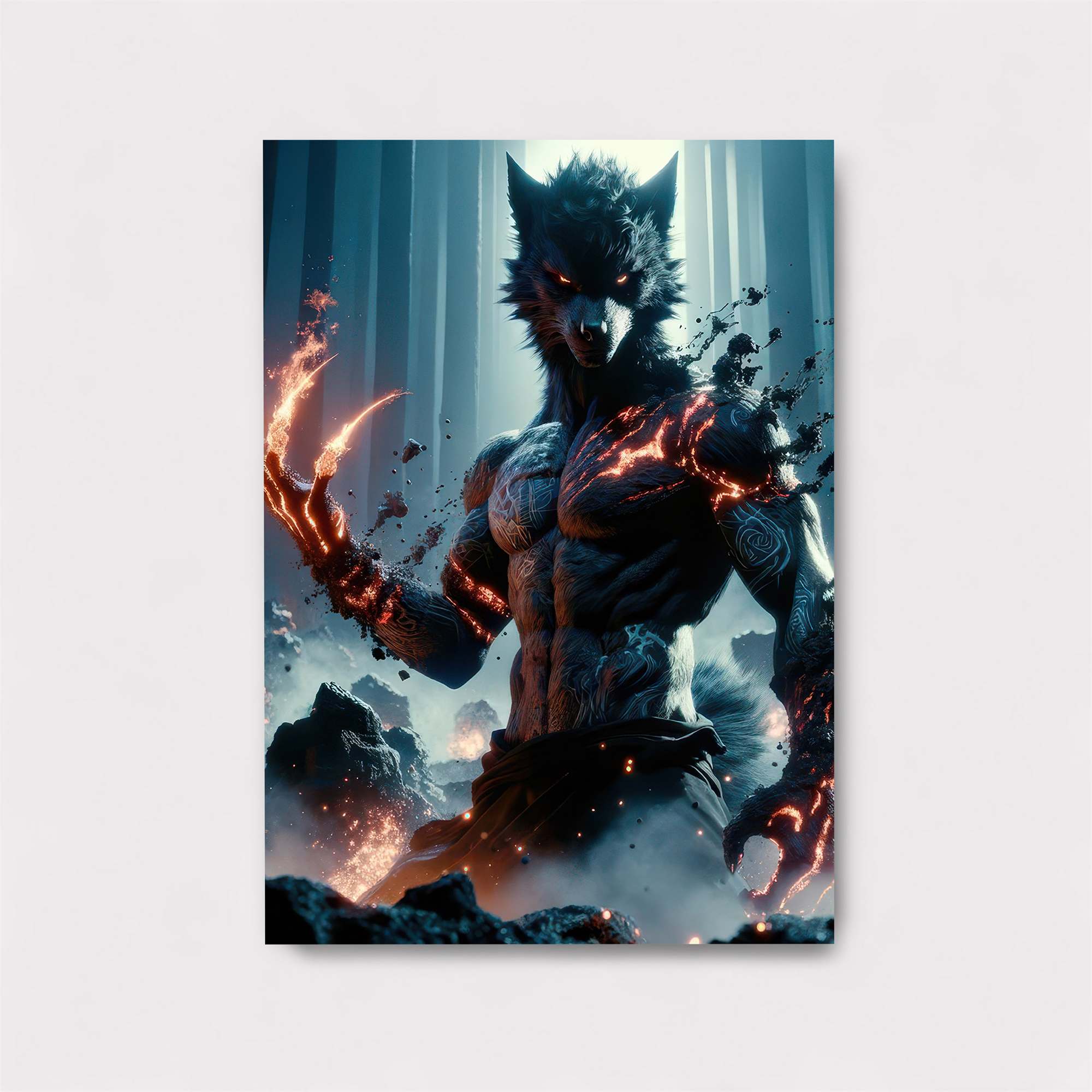 Wolf Fury Safe Wall Magnetic / M