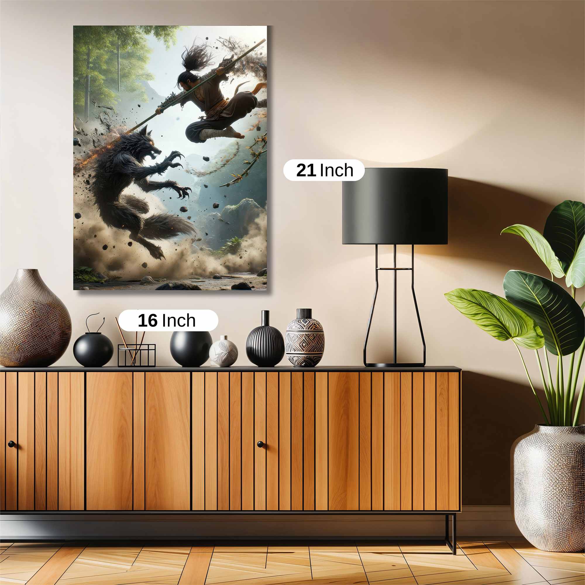 Wolf Clash Safe Wall Magnetic / M