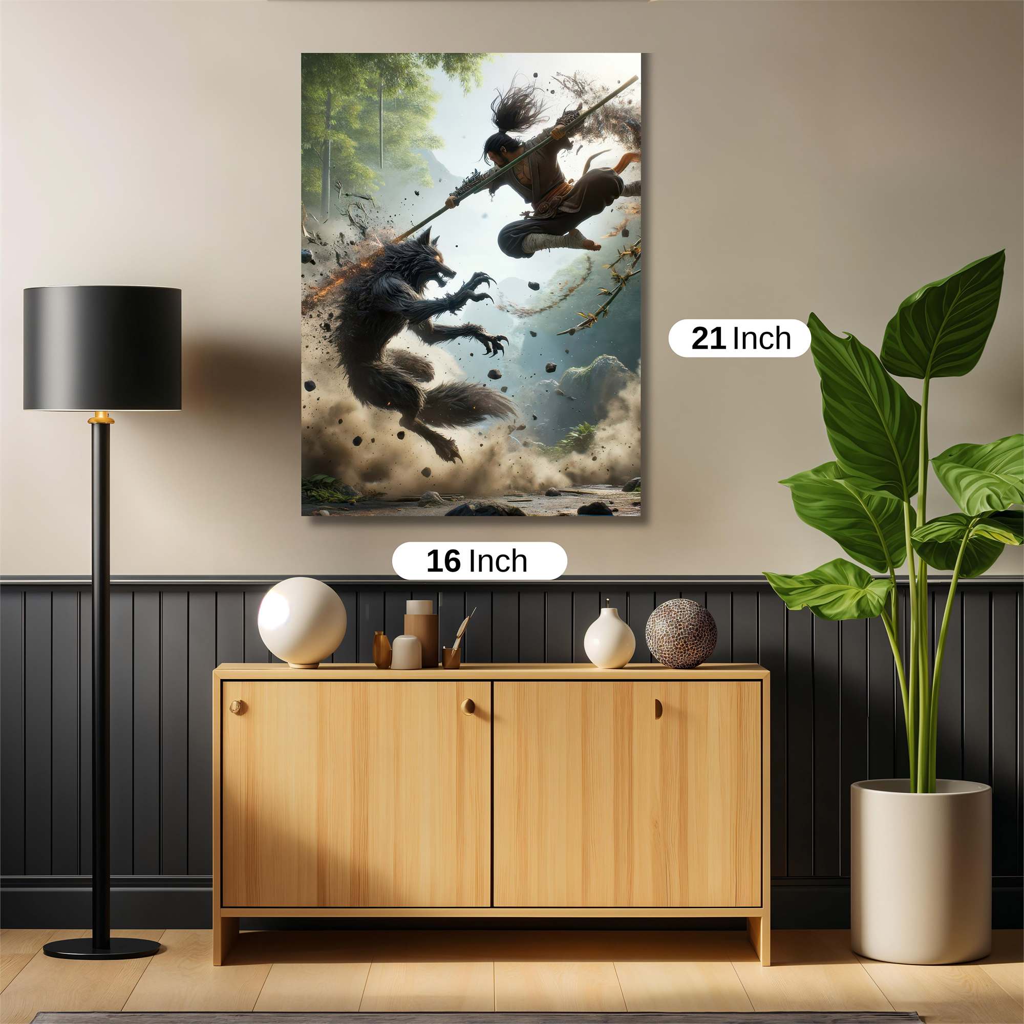 Wolf Clash Safe Wall Magnetic / M