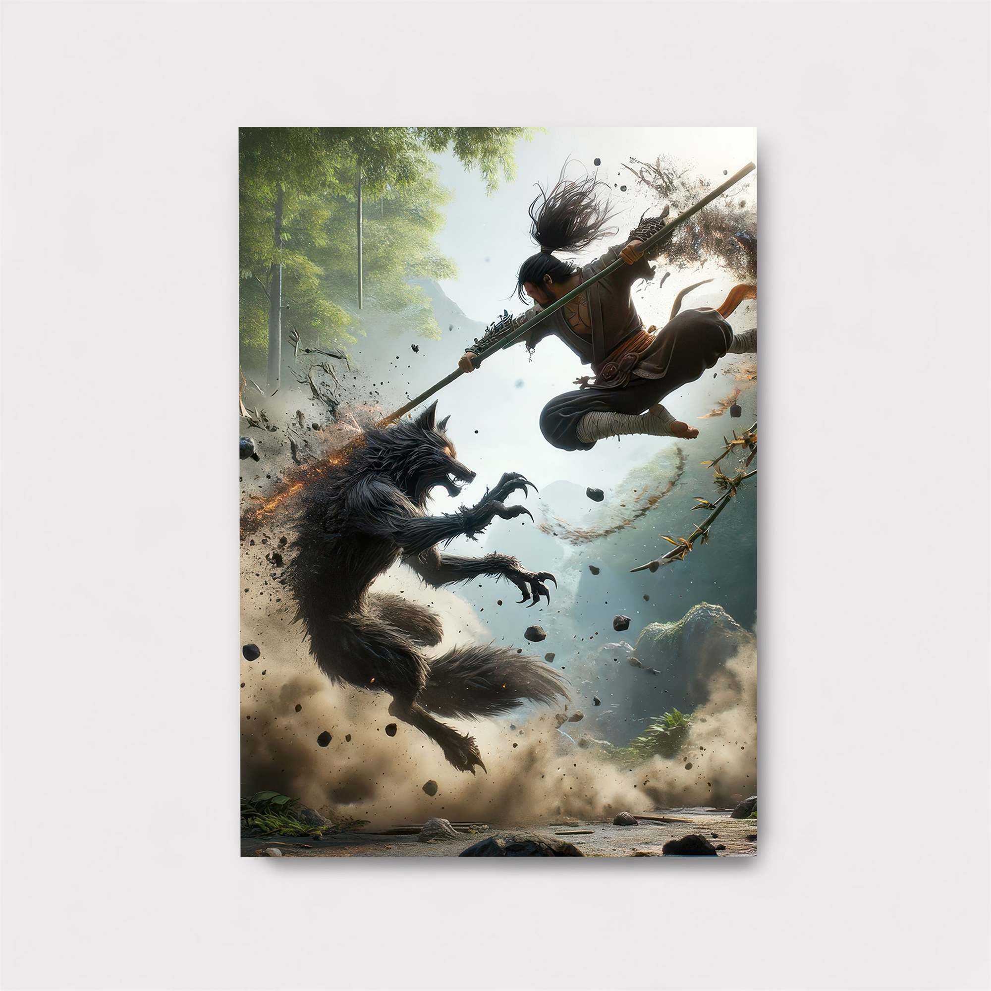 Wolf Clash Safe Wall Magnetic / M