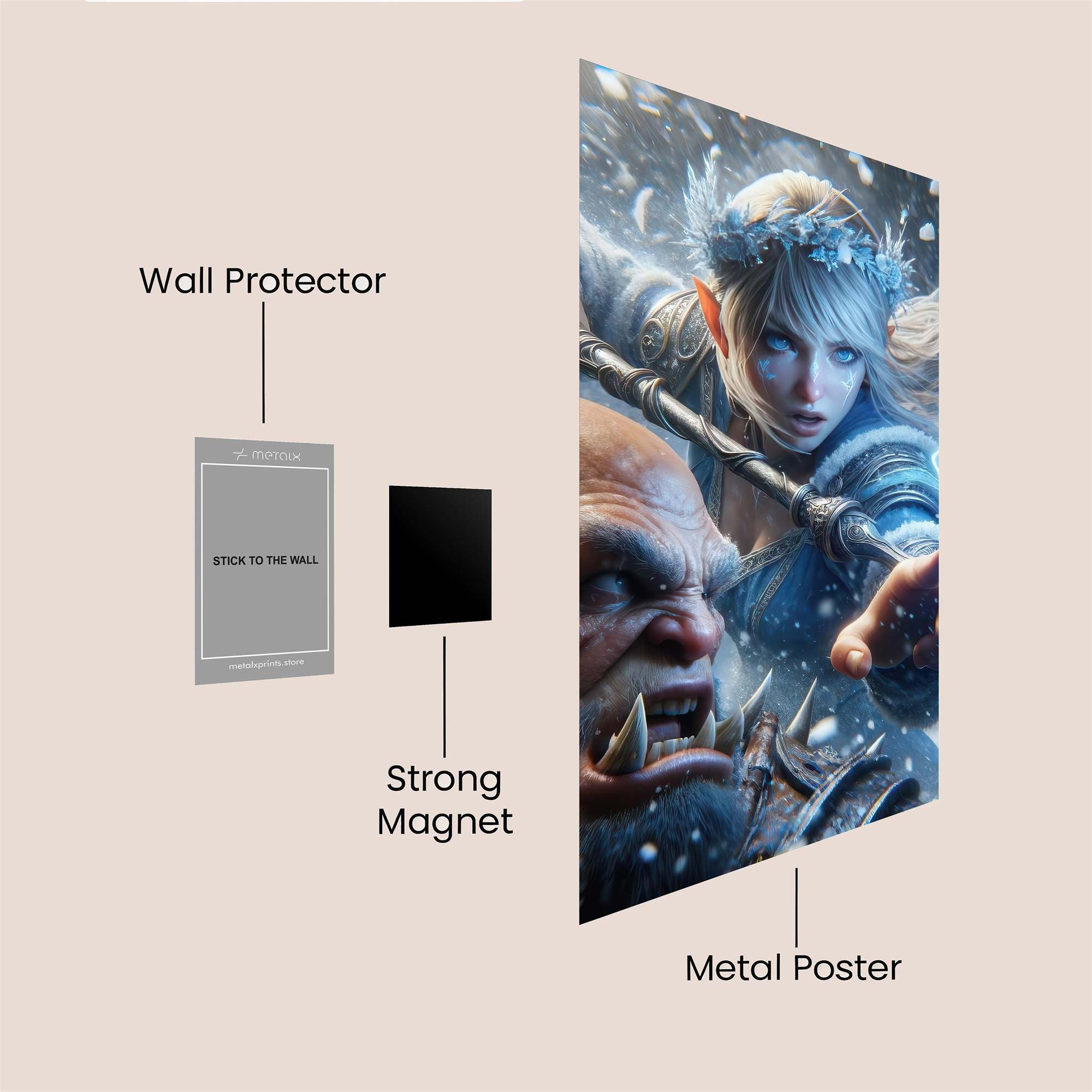 Elf Enchantress Safe Wall Magnetic / M