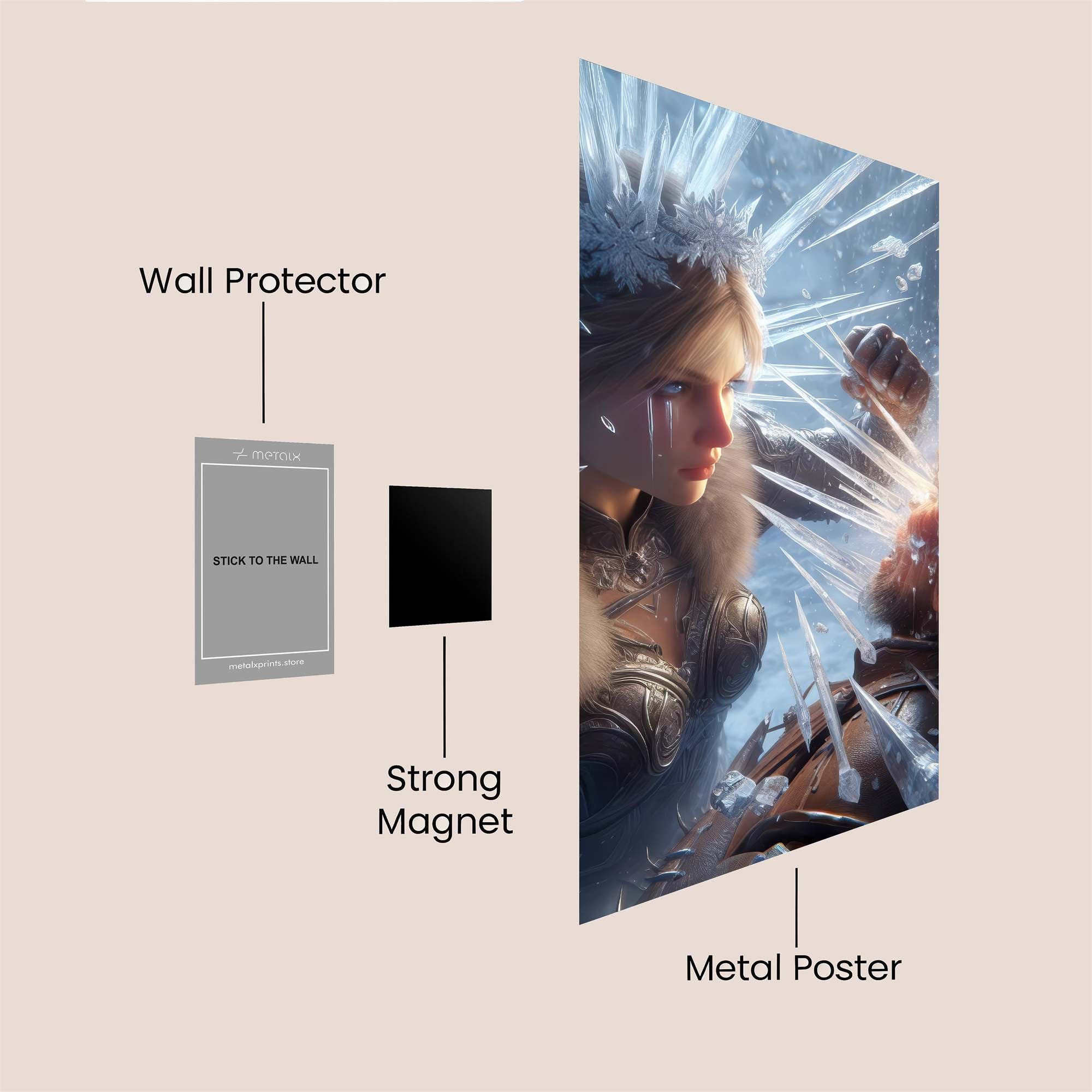 Ice Queen Safe Wall Magnetic / M