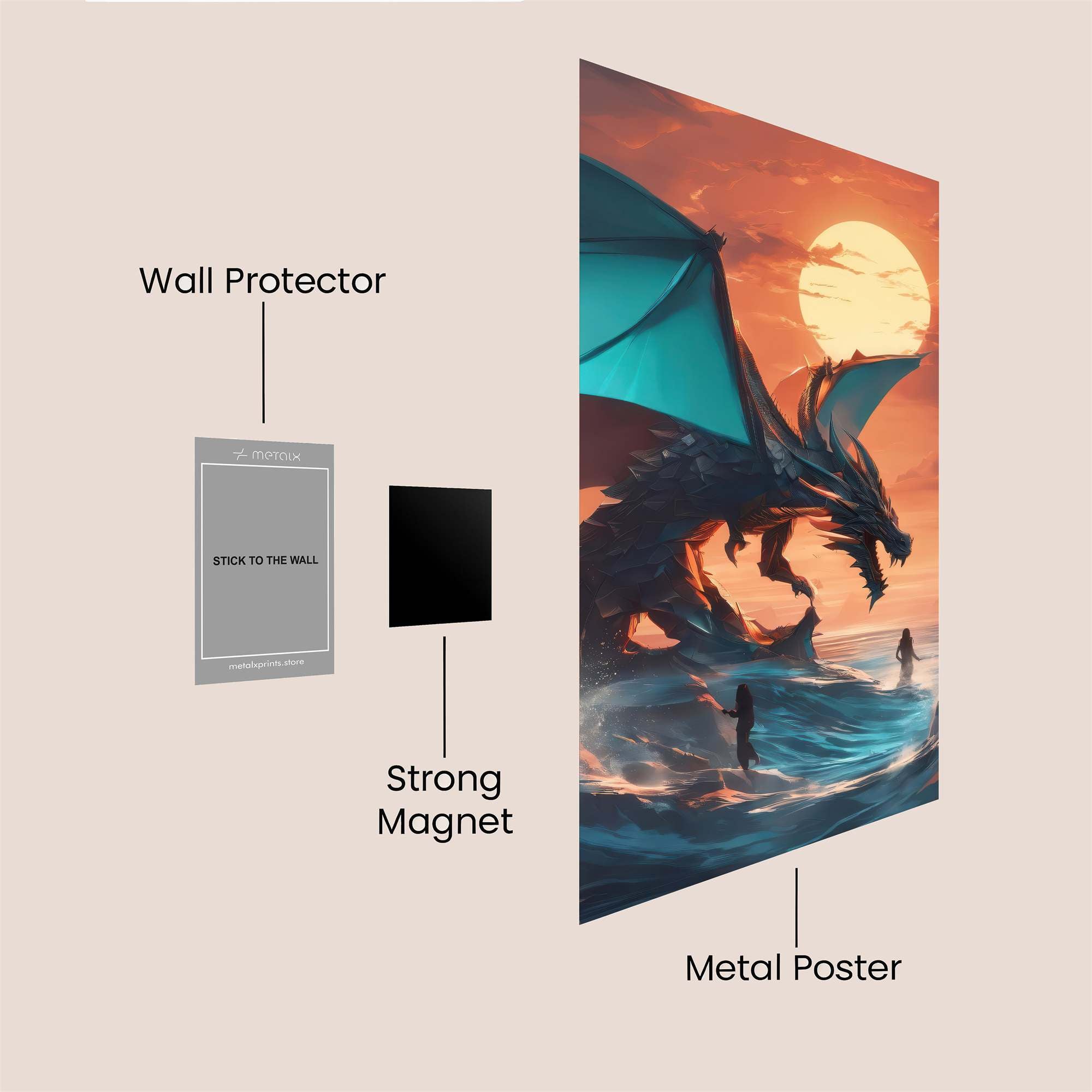 Dragon Serenity Safe Wall Magnetic / M