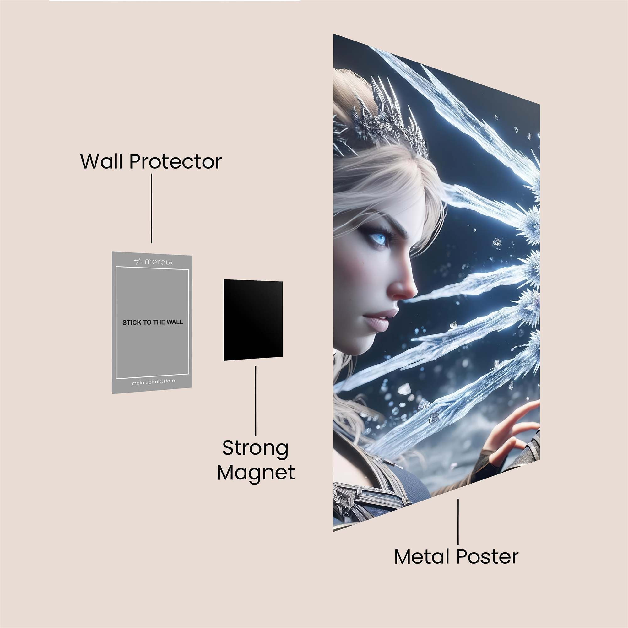 Ice Enchantress Safe Wall Magnetic / M